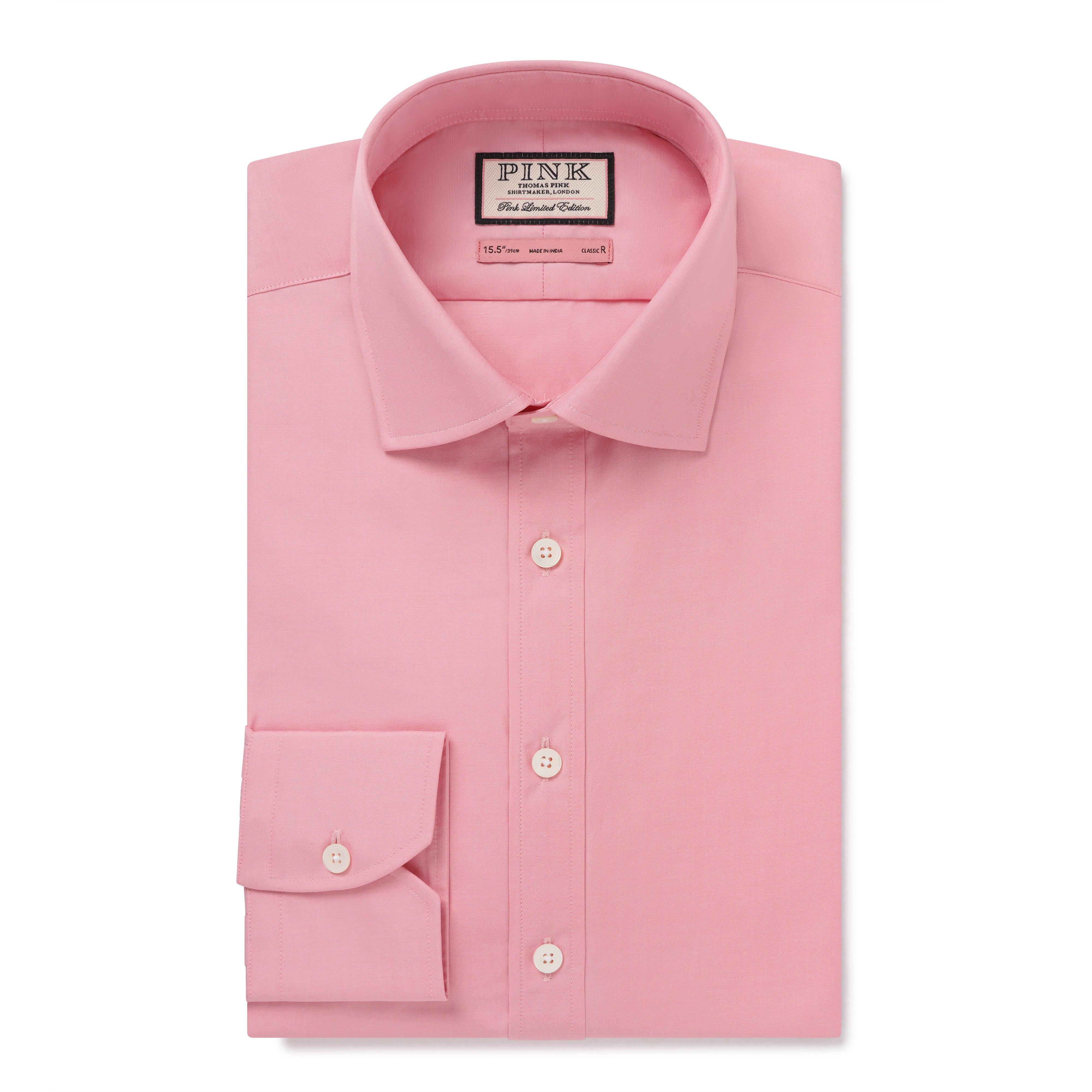 Thomas Pink Classic Fit Formal Ramses Poplin Shirt-MALFORD OF LONDON SAVILE ROW MENSWEAR OUTLET