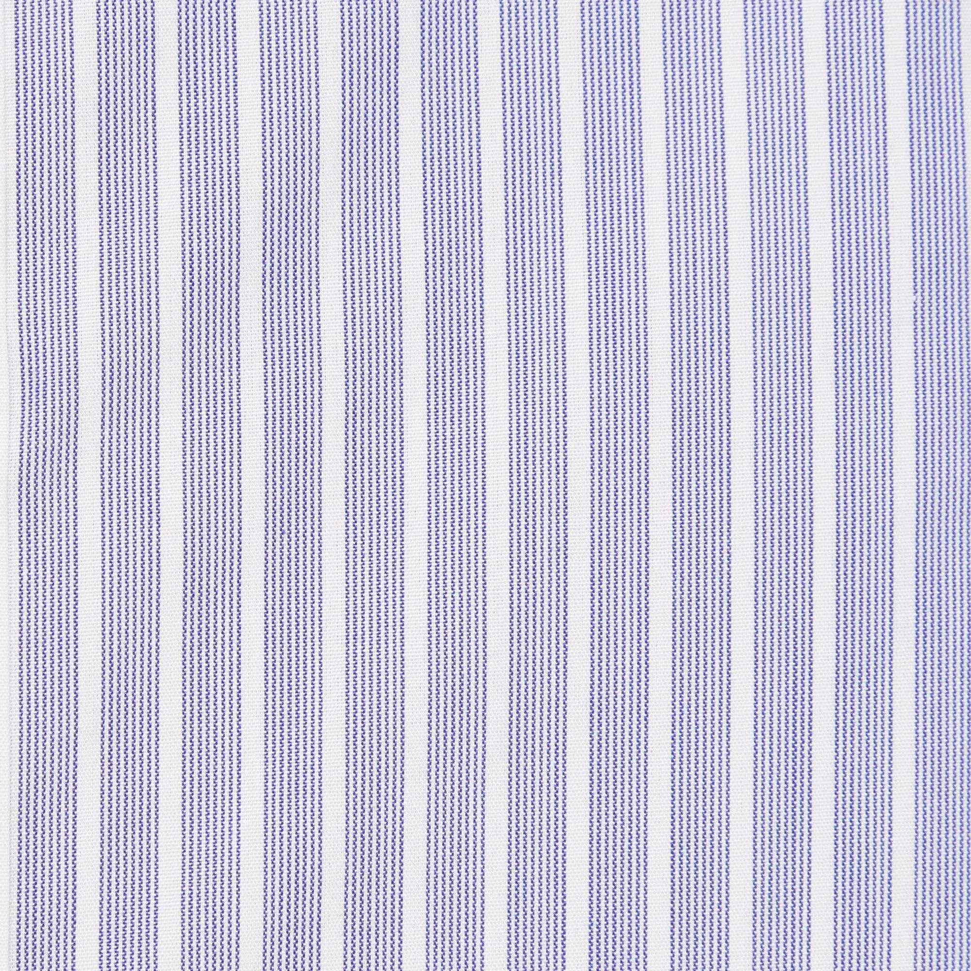 Thomas Pink Classic Fit Formal Superior Broken Stripe Shirt Blue/White-MALFORD OF LONDON SAVILE ROW MENSWEAR OUTLET