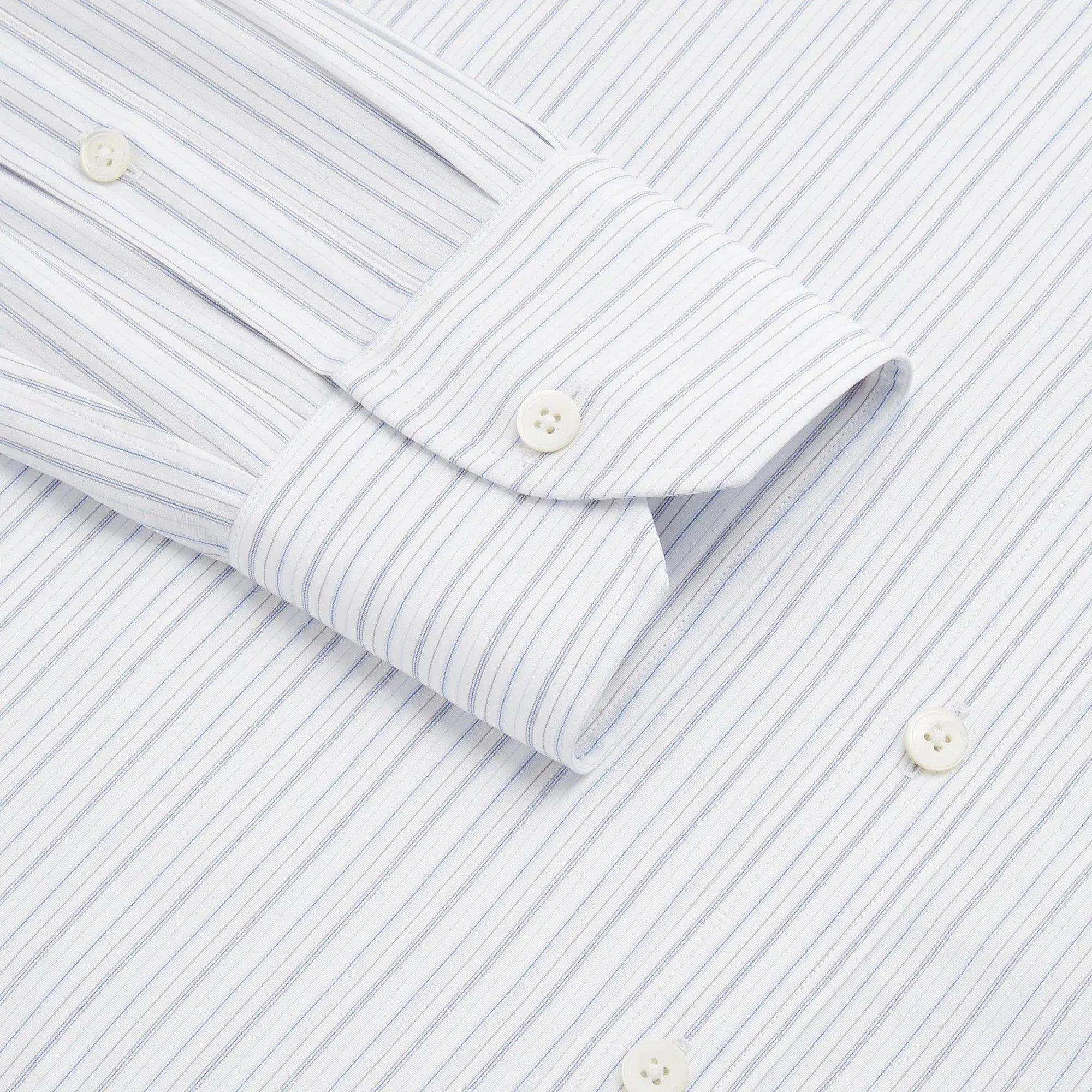 Thomas Pink Classic Fit Formal Supraluxe Fine Stripe Shirt-MALFORD OF LONDON SAVILE ROW MENSWEAR OUTLET