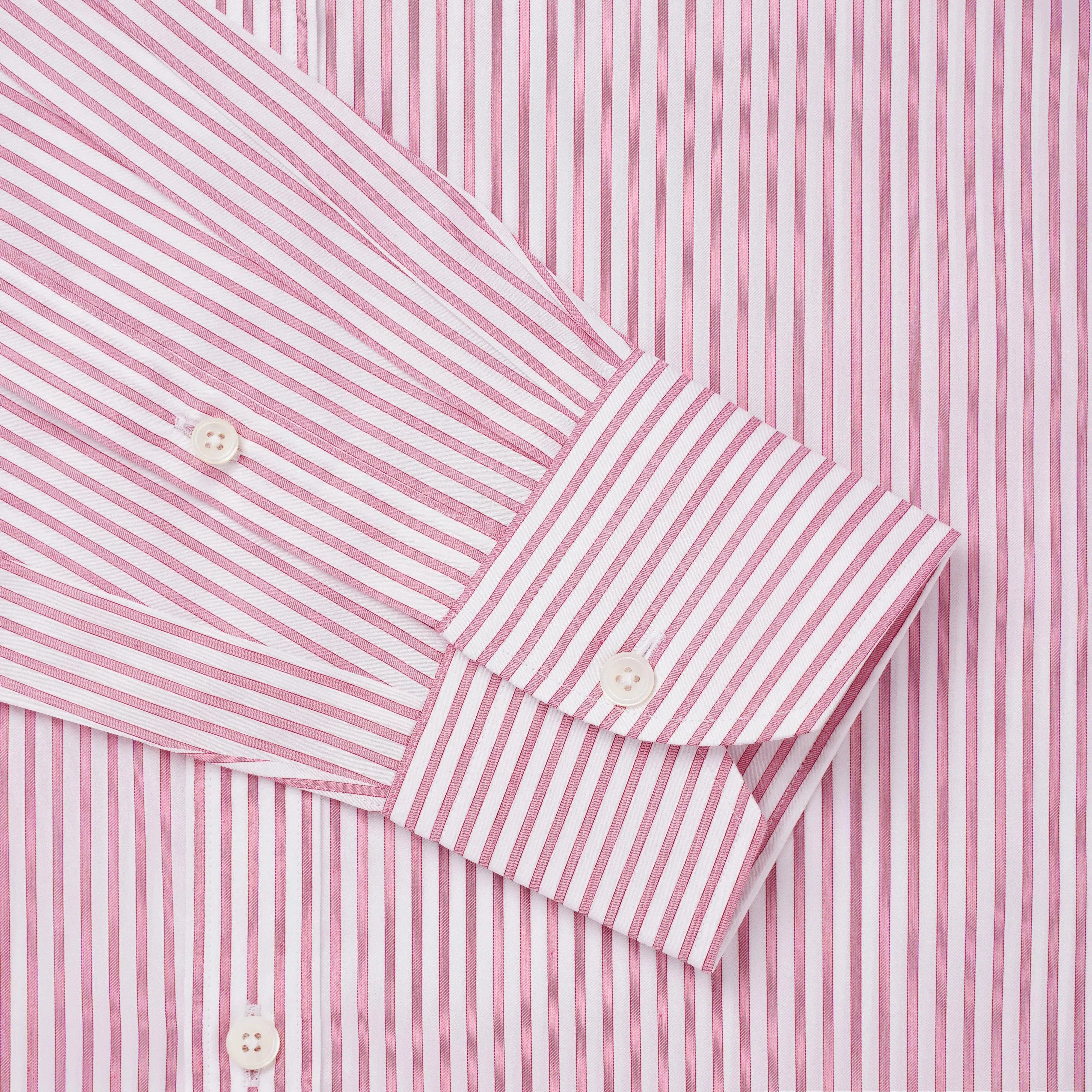 Thomas Pink Classic Fit Formal Twill Stripe Shirt-MALFORD OF LONDON SAVILE ROW MENSWEAR OUTLET