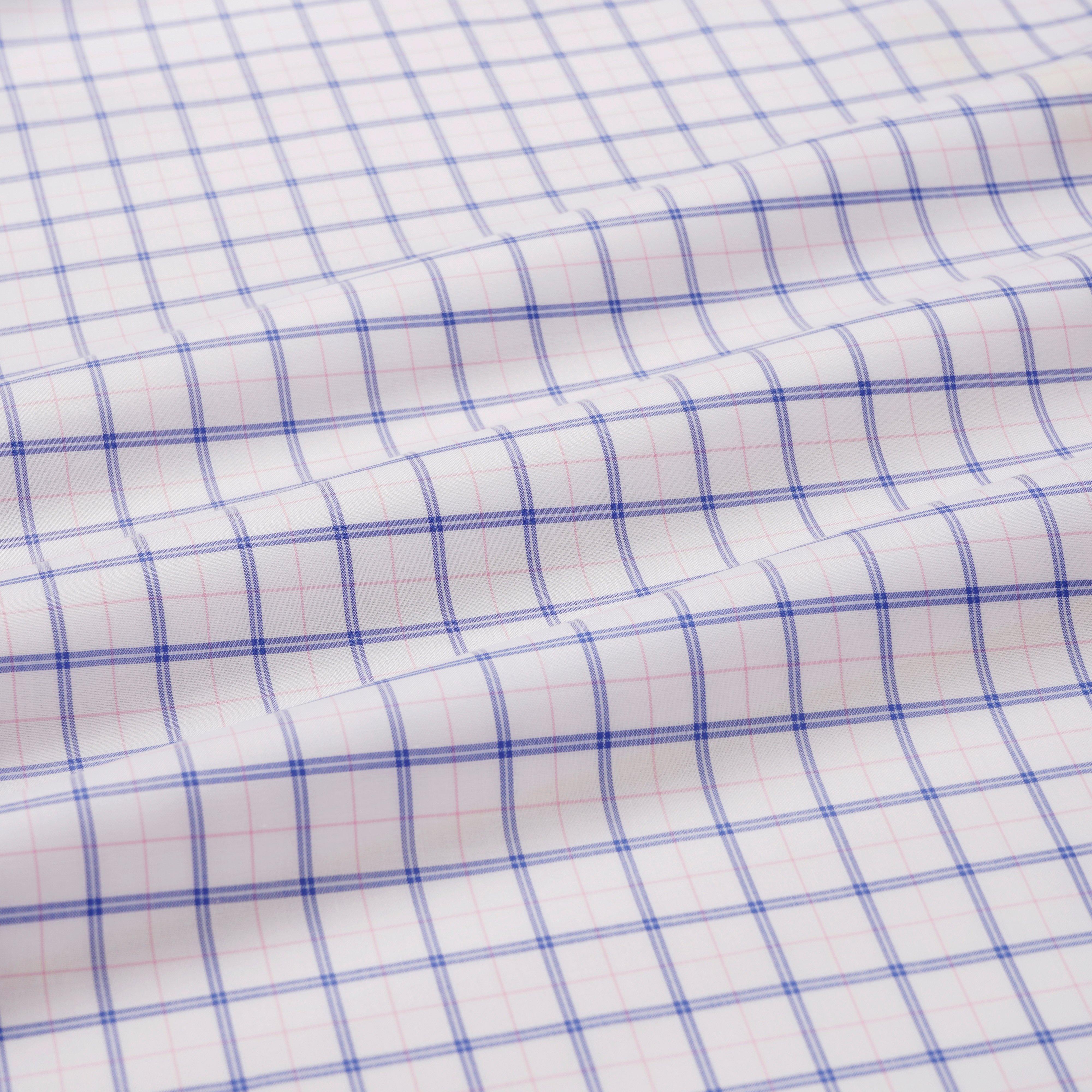 Thomas Pink Classic Fit Formal Windowpane Check Shirt-MALFORD OF LONDON SAVILE ROW MENSWEAR OUTLET