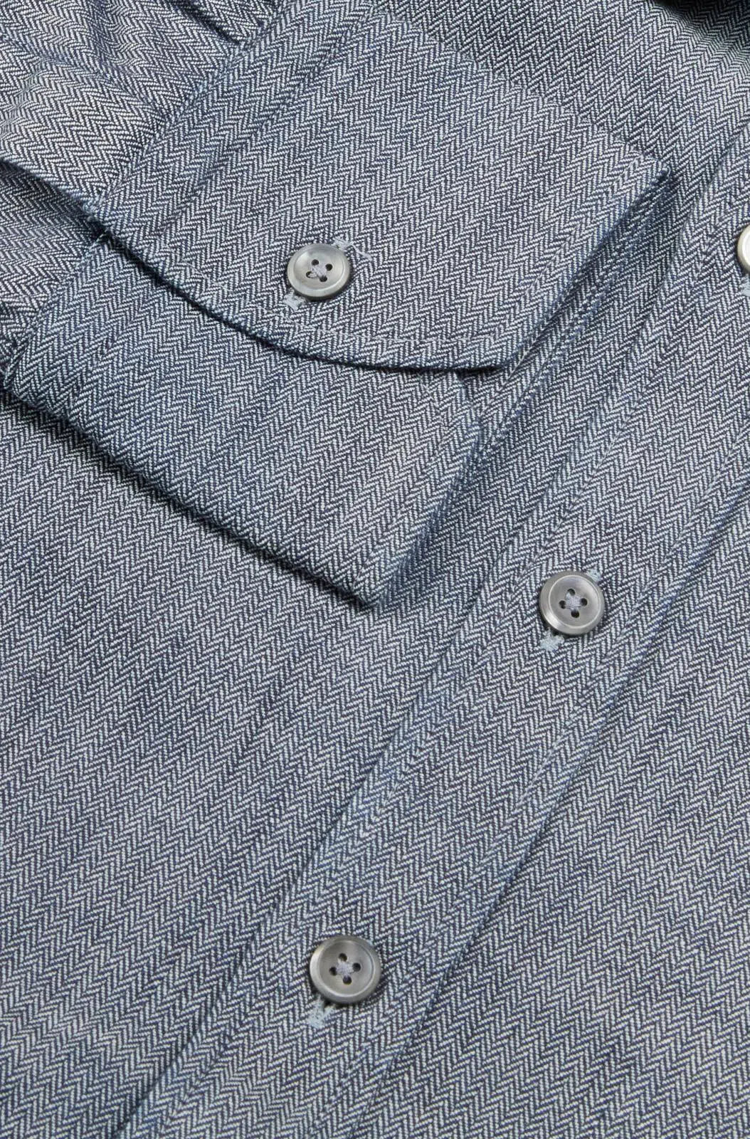 Thomas Pink Classic Fit Herringbone Smart Casual Shirt Indigo-MALFORD OF LONDON SAVILE ROW MENSWEAR OUTLET