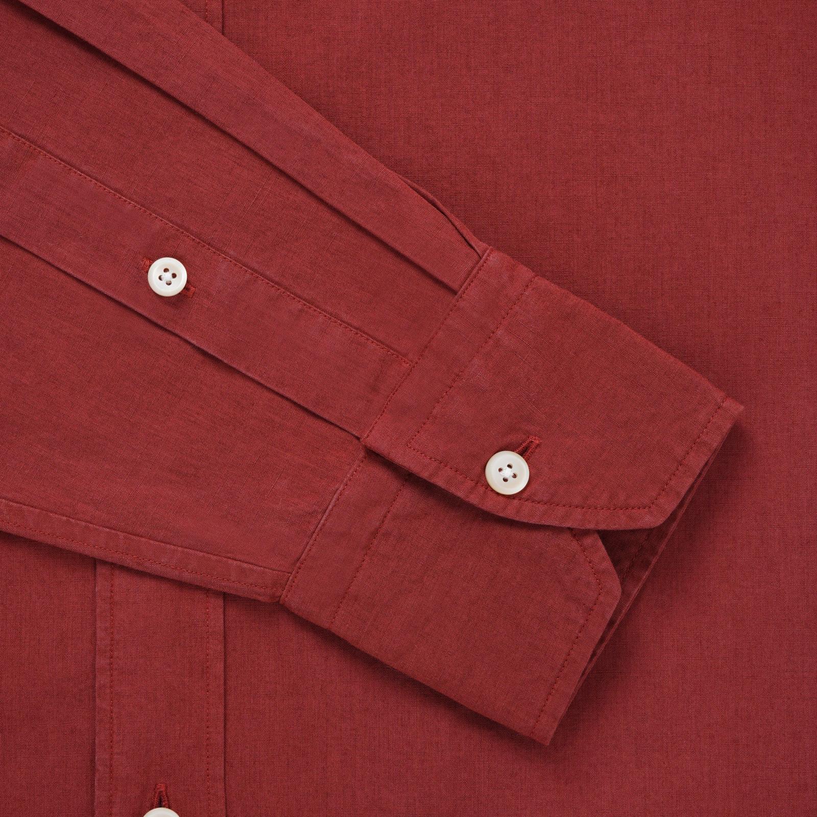 Thomas Pink Classic Fit Smart Casual Cotton Linen Dyed Shirt-MALFORD OF LONDON SAVILE ROW MENSWEAR OUTLET