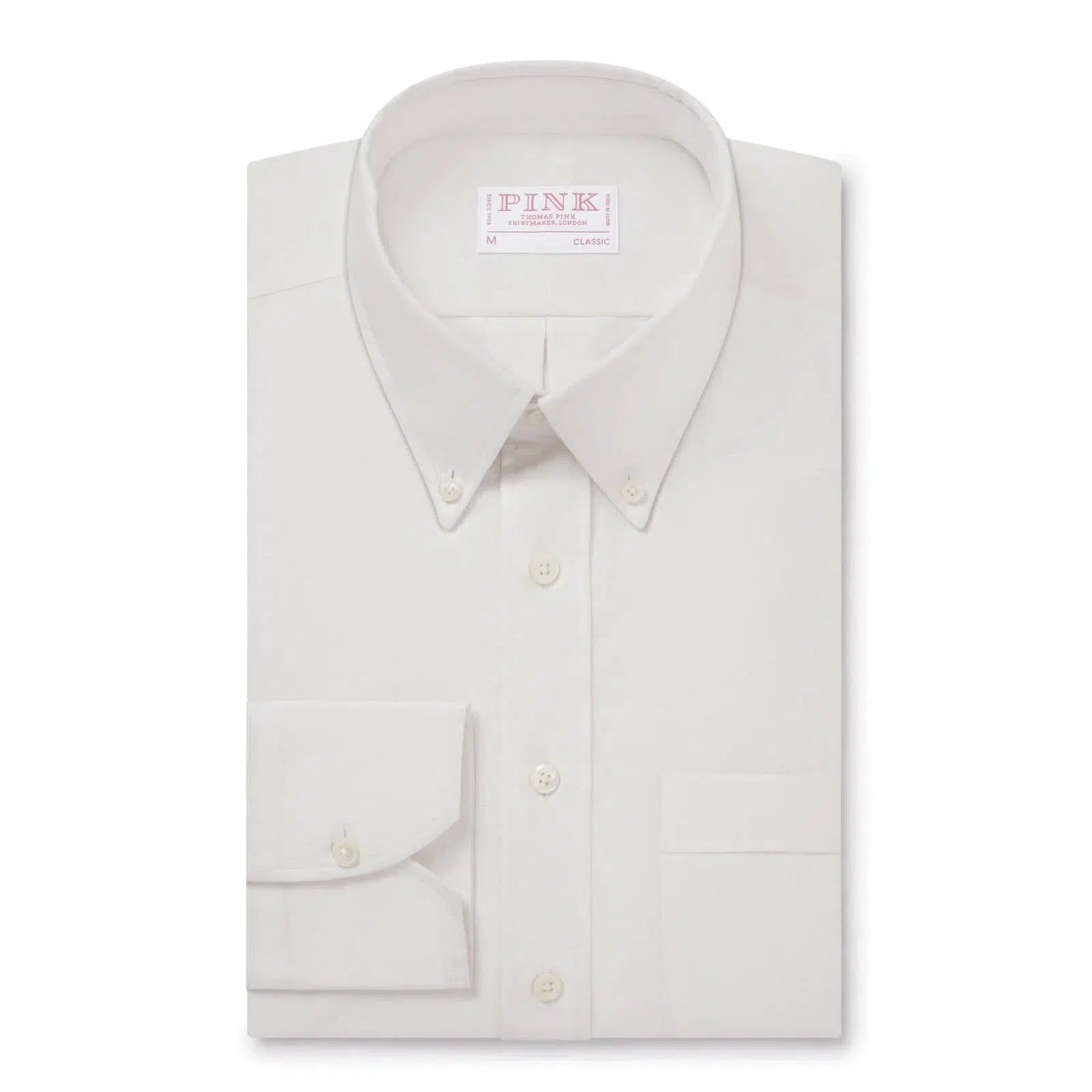 Thomas Pink Classic Fit Smart Casual Cotton Oxford Shirt-MALFORD OF LONDON SAVILE ROW MENSWEAR OUTLET