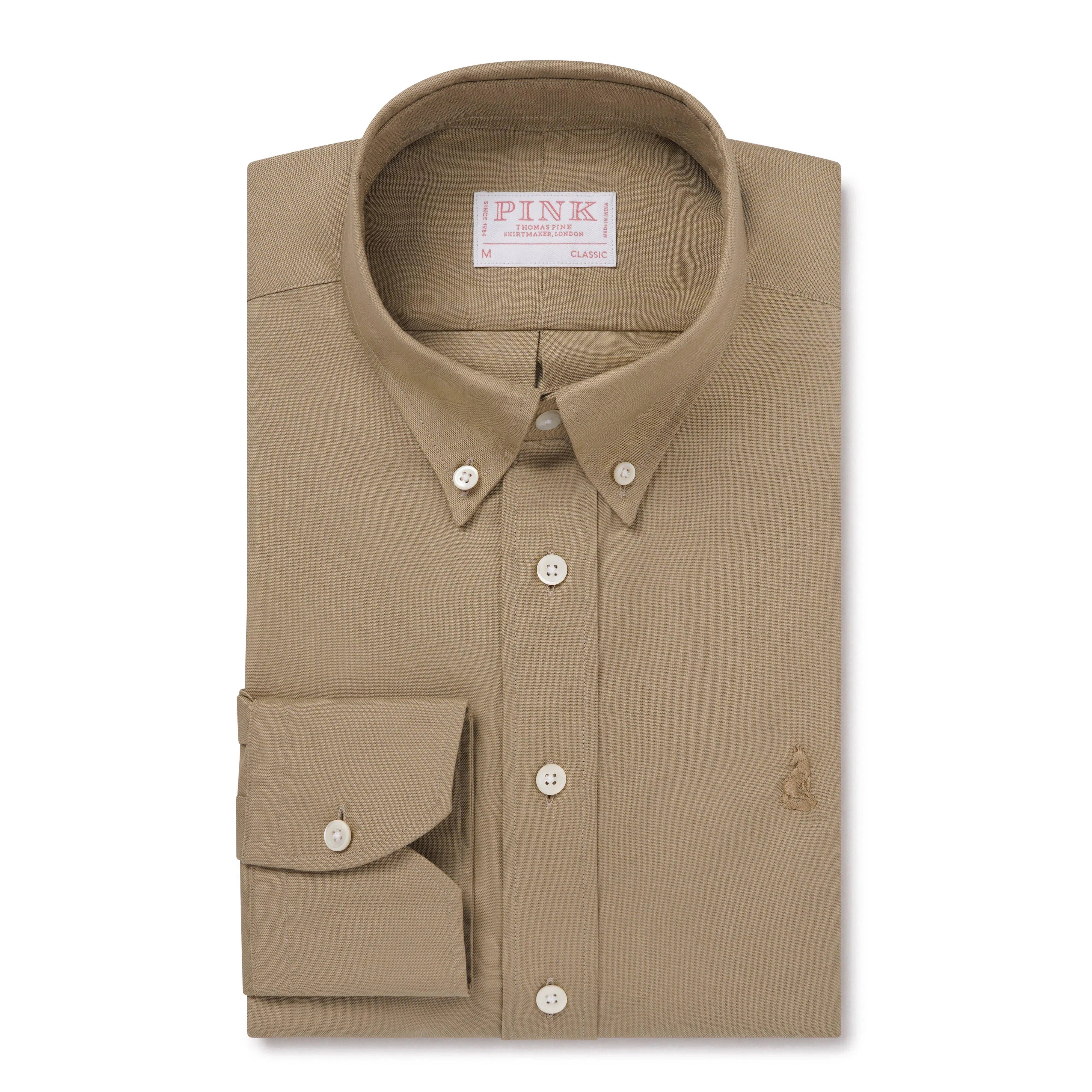 Thomas Pink Classic Fit Smart Casual Oxford Cotton Shirt-MALFORD OF LONDON SAVILE ROW MENSWEAR OUTLET