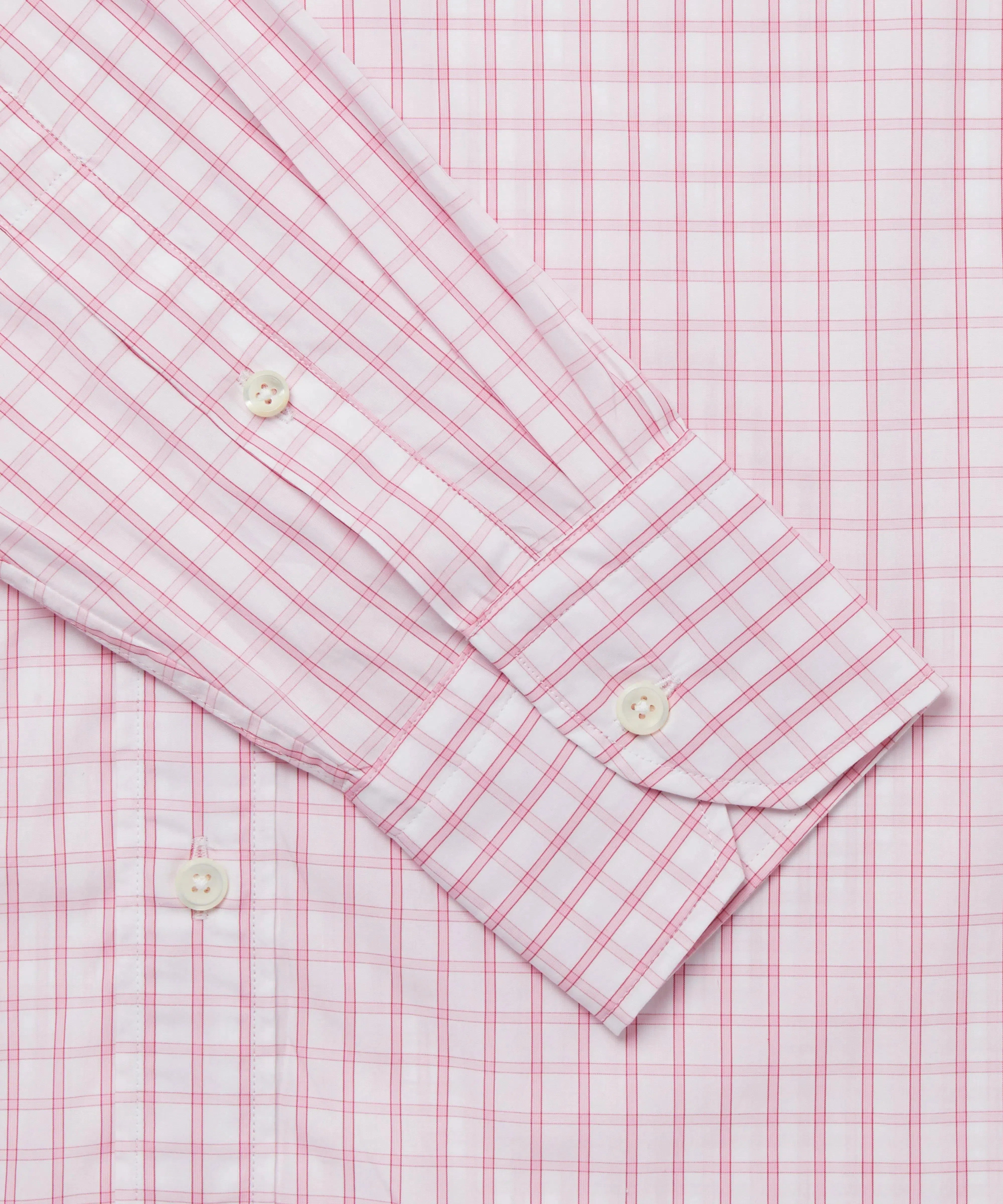 Thomas Pink Classic Fit Smart Casual Windowpane Check Shirt-MALFORD OF LONDON SAVILE ROW MENSWEAR OUTLET