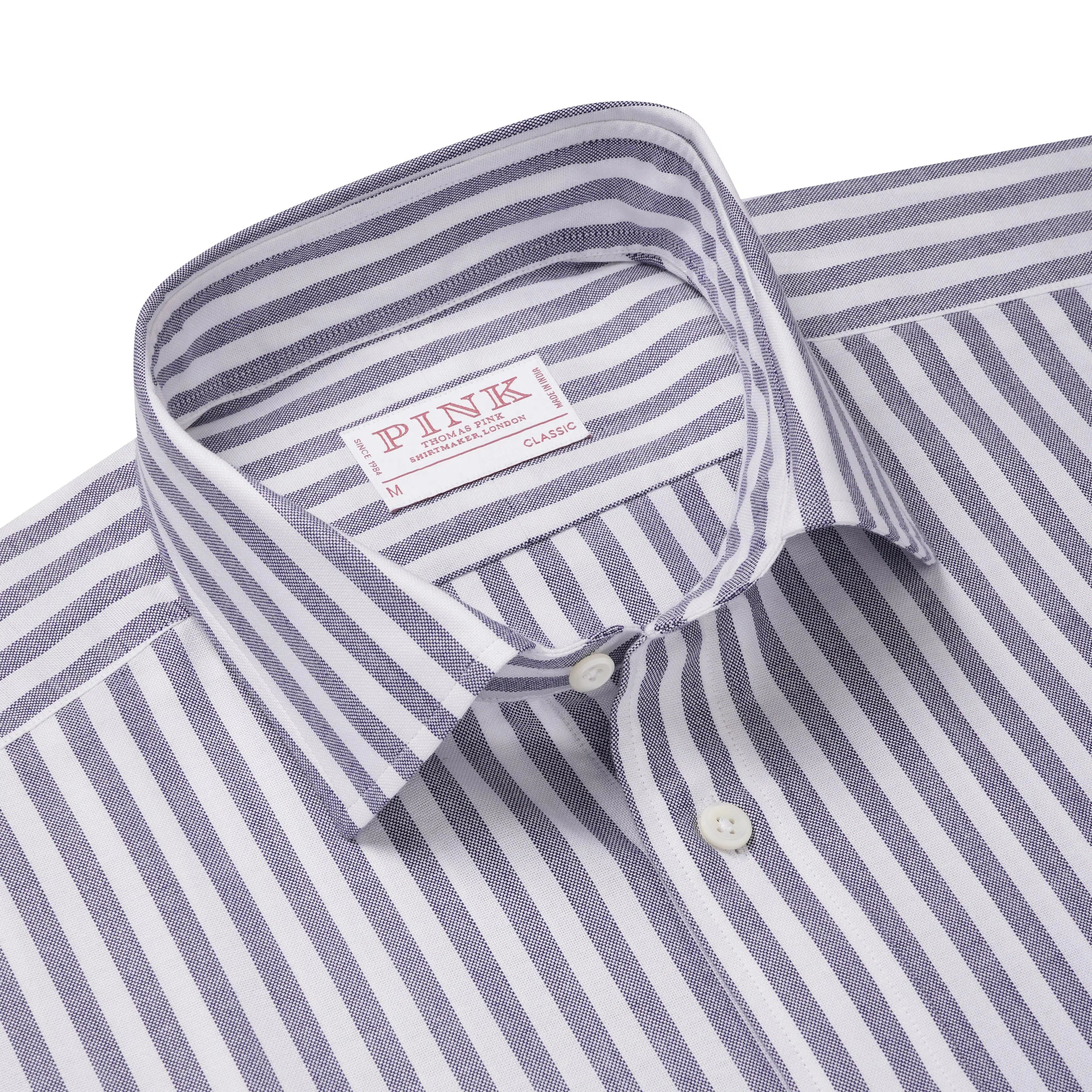 Thomas Pink Classic Fit Smart Casual Woven Stripe Shirt-MALFORD OF LONDON SAVILE ROW MENSWEAR OUTLET