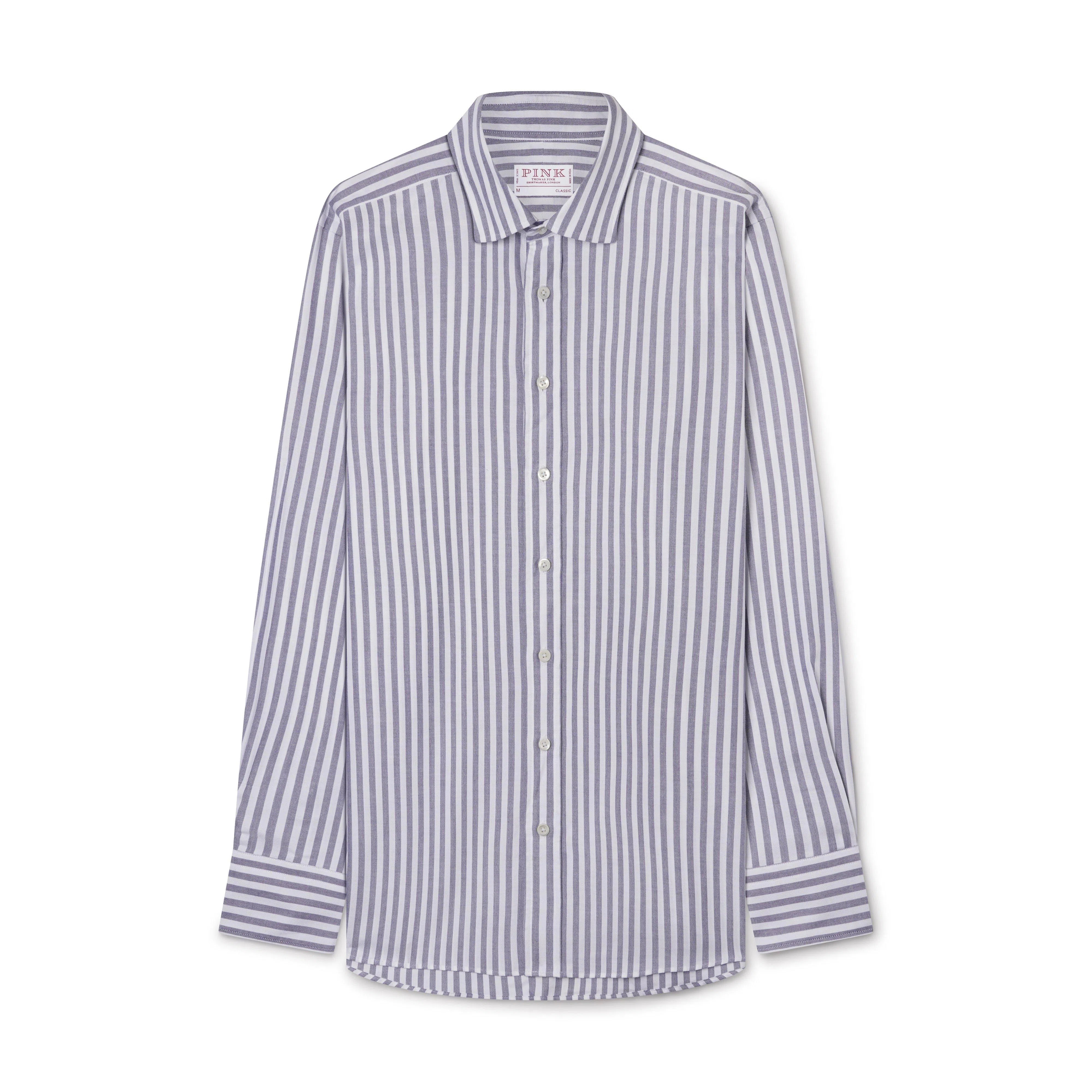 Thomas Pink Classic Fit Smart Casual Woven Stripe Shirt-MALFORD OF LONDON SAVILE ROW MENSWEAR OUTLET