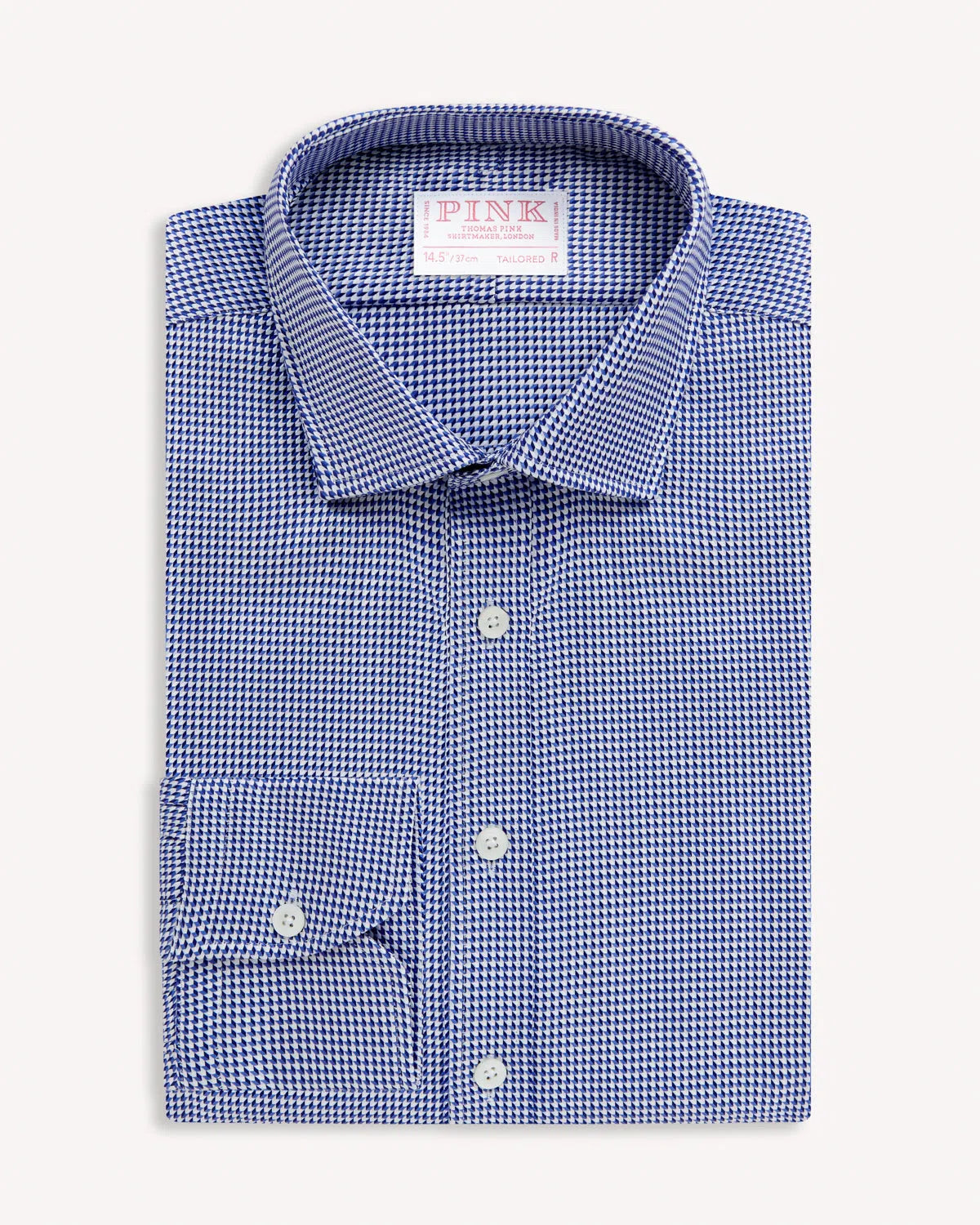 Thomas Pink Geometric Patten Tailored Fit Shirt-MALFORD OF LONDON SAVILE ROW MENSWEAR OUTLET