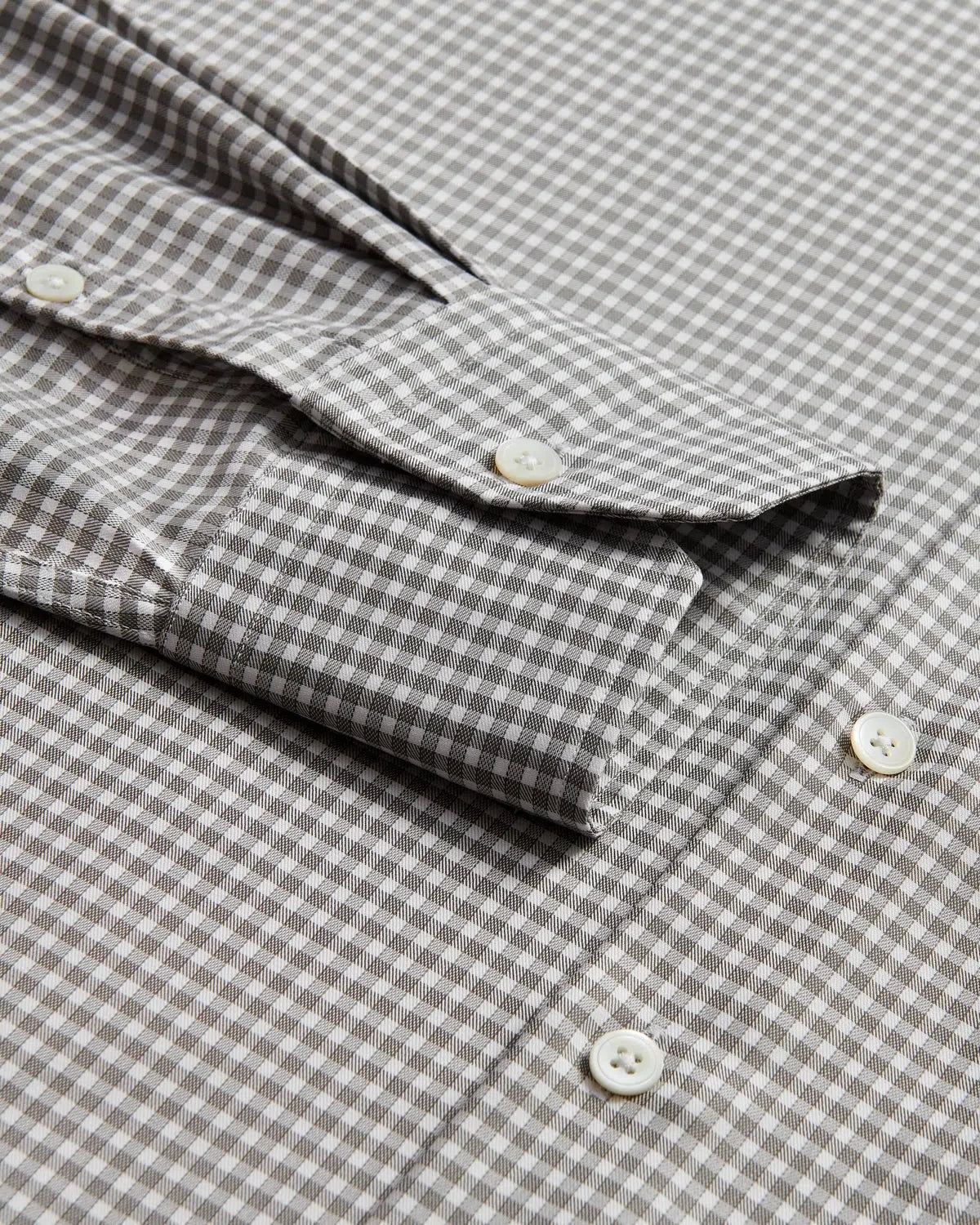 Thomas Pink Journey Twill Check Shirt Grey White-MALFORD OF LONDON SAVILE ROW MENSWEAR OUTLET