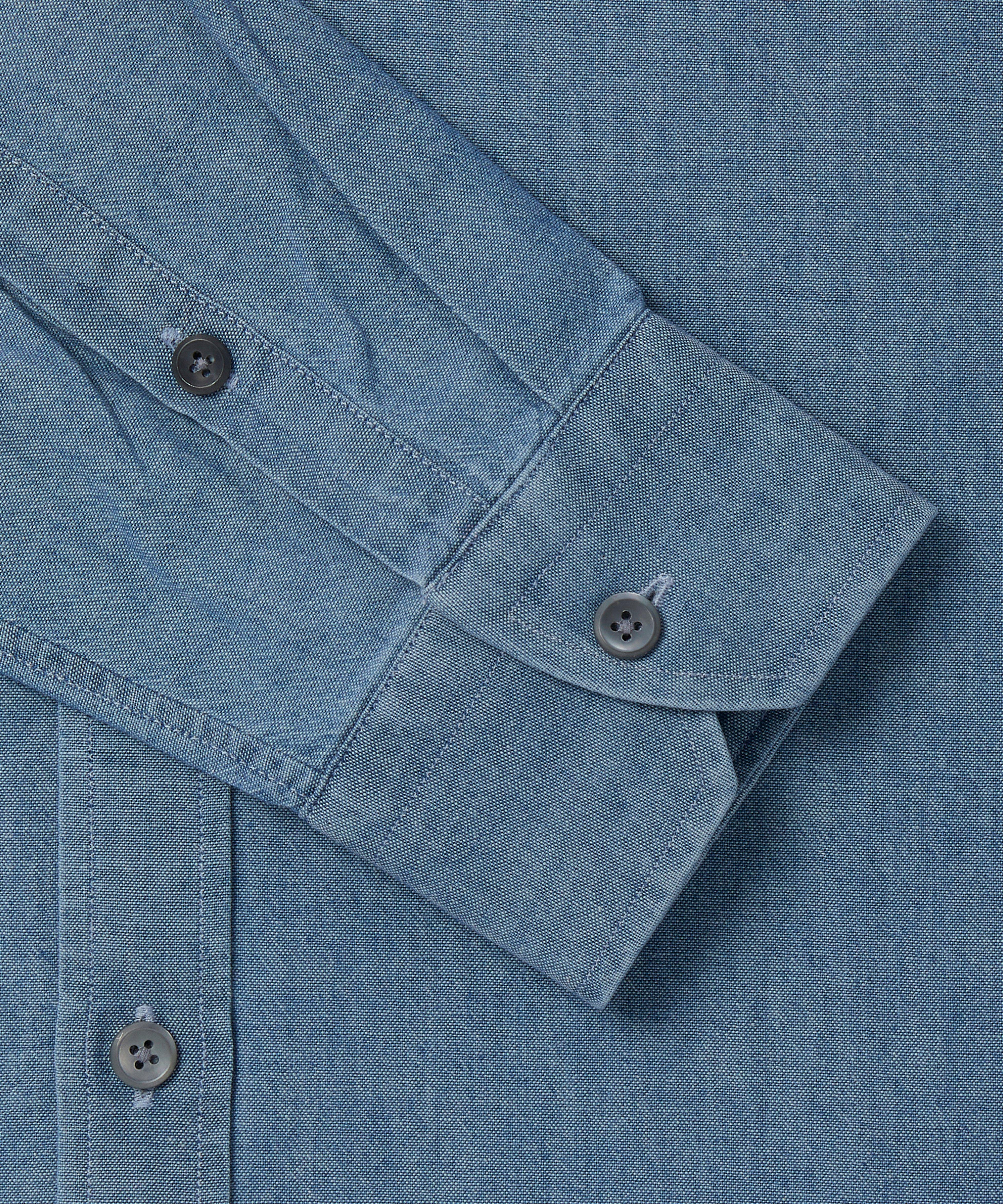 Thomas Pink Loose Fit Chambray Utility Shirt-MALFORD OF LONDON SAVILE ROW MENSWEAR OUTLET