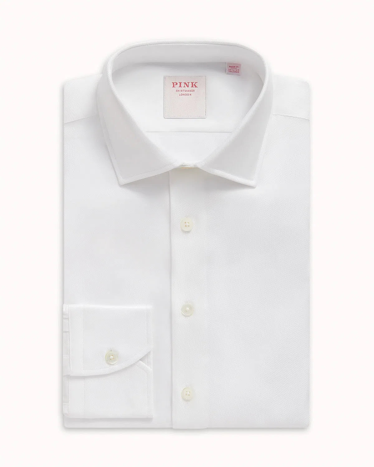 Thomas Pink Royal Twill Shirt White-MALFORD OF LONDON SAVILE ROW MENSWEAR OUTLET