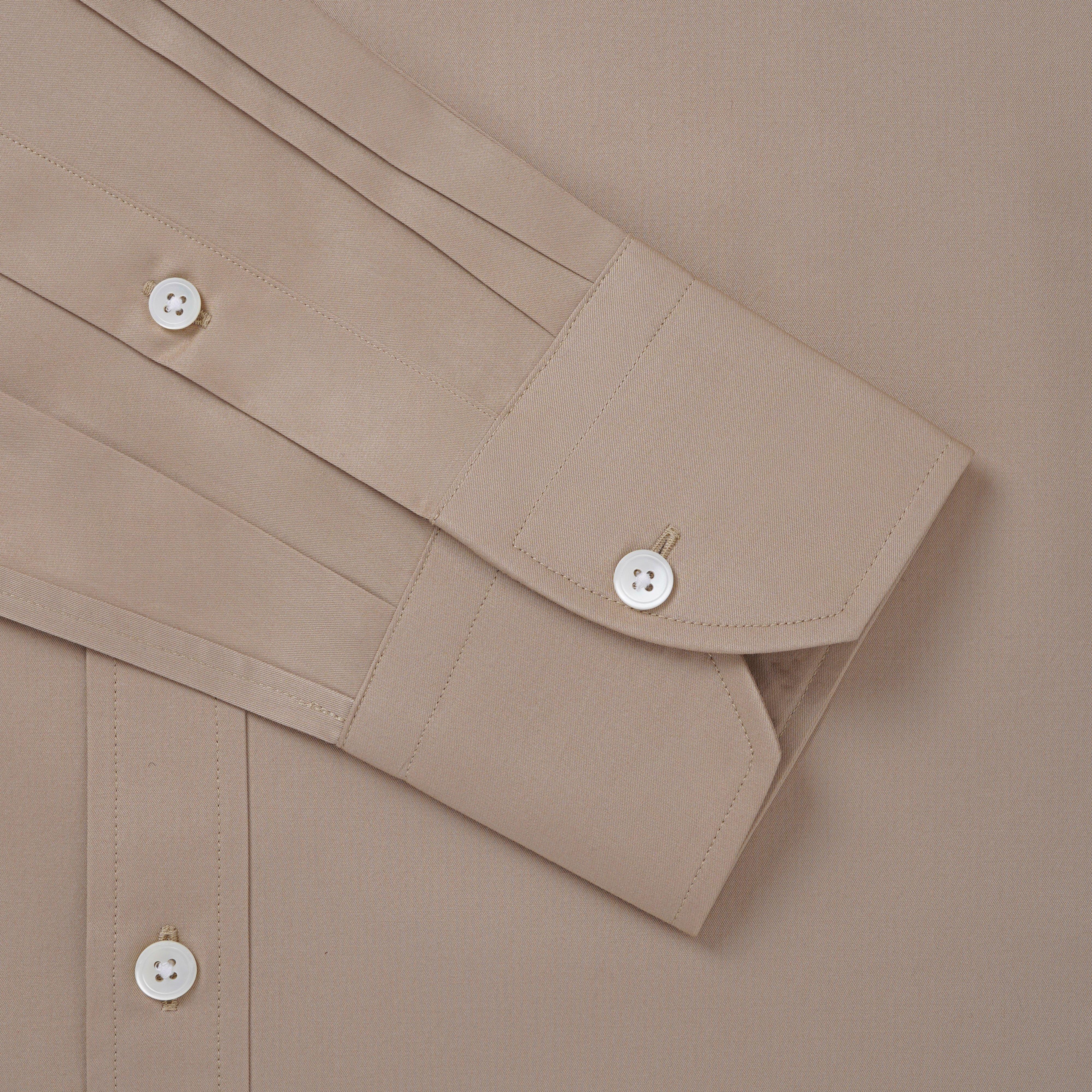 Thomas Pink Shirt Classic Fit Twill Plain Neutral Formal Cotton-MALFORD OF LONDON SAVILE ROW MENSWEAR OUTLET