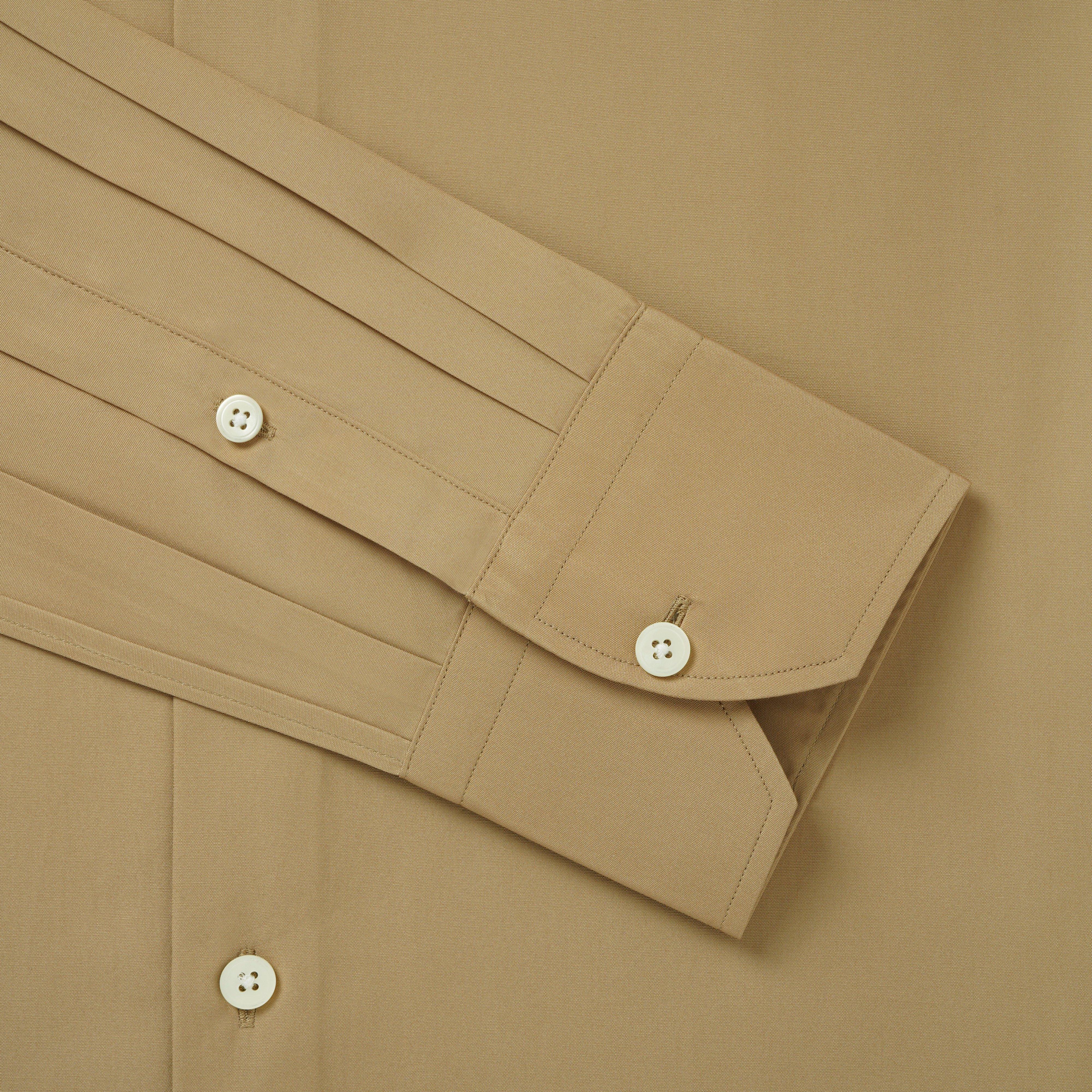 Thomas Pink Shirt Tailored Fit Poplin Plain Neutral Formal Cotton-MALFORD OF LONDON SAVILE ROW MENSWEAR OUTLET