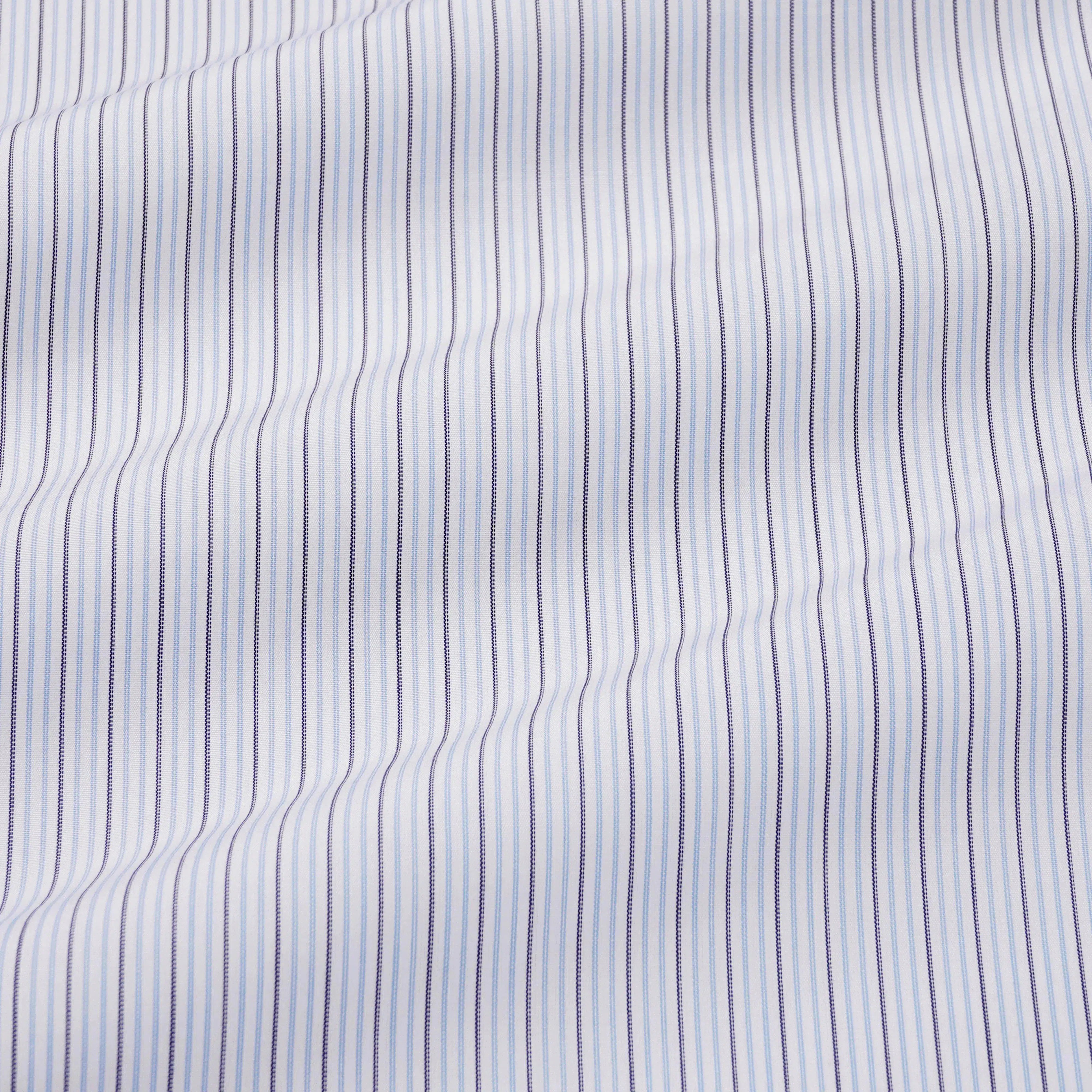 Thomas Pink Shirt Tailored Fit Stripe Blue Formal Cotton-MALFORD OF LONDON SAVILE ROW MENSWEAR OUTLET