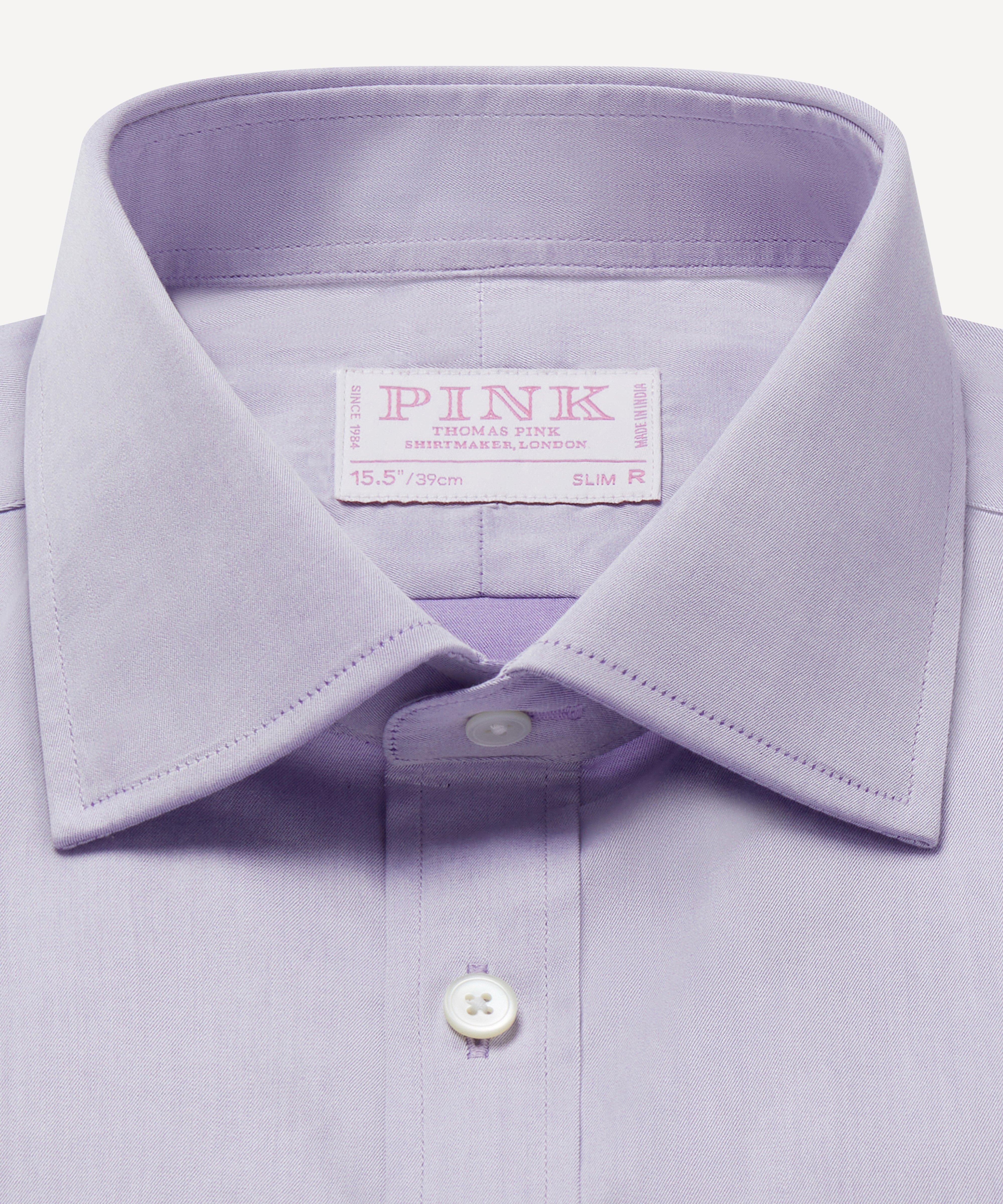 Thomas Pink Slim Fit Formal Chambray Twill Shirt-MALFORD OF LONDON SAVILE ROW MENSWEAR OUTLET