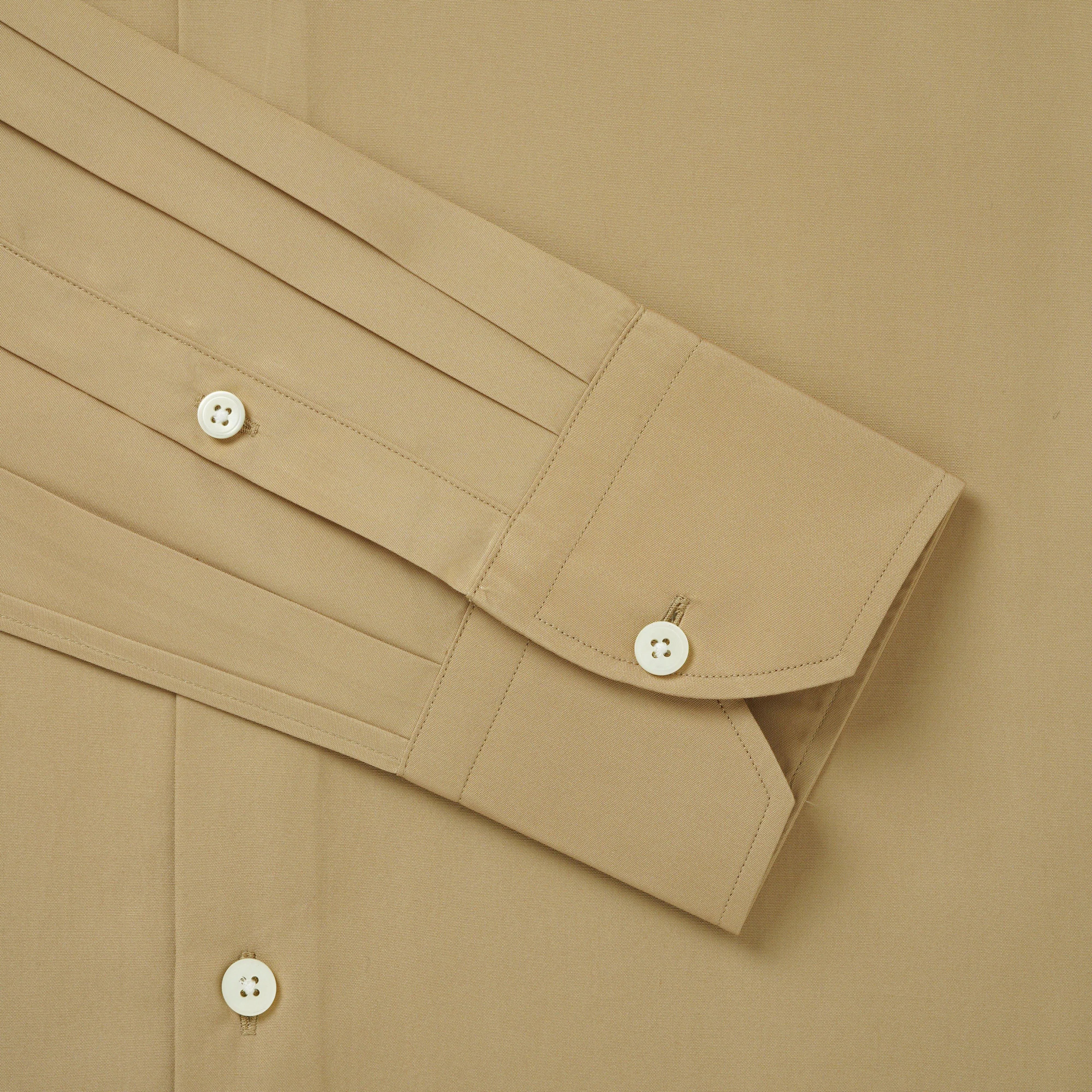 Thomas Pink Slim Fit Formal Cotton Poplin Shirt Camel-MALFORD OF LONDON SAVILE ROW MENSWEAR OUTLET