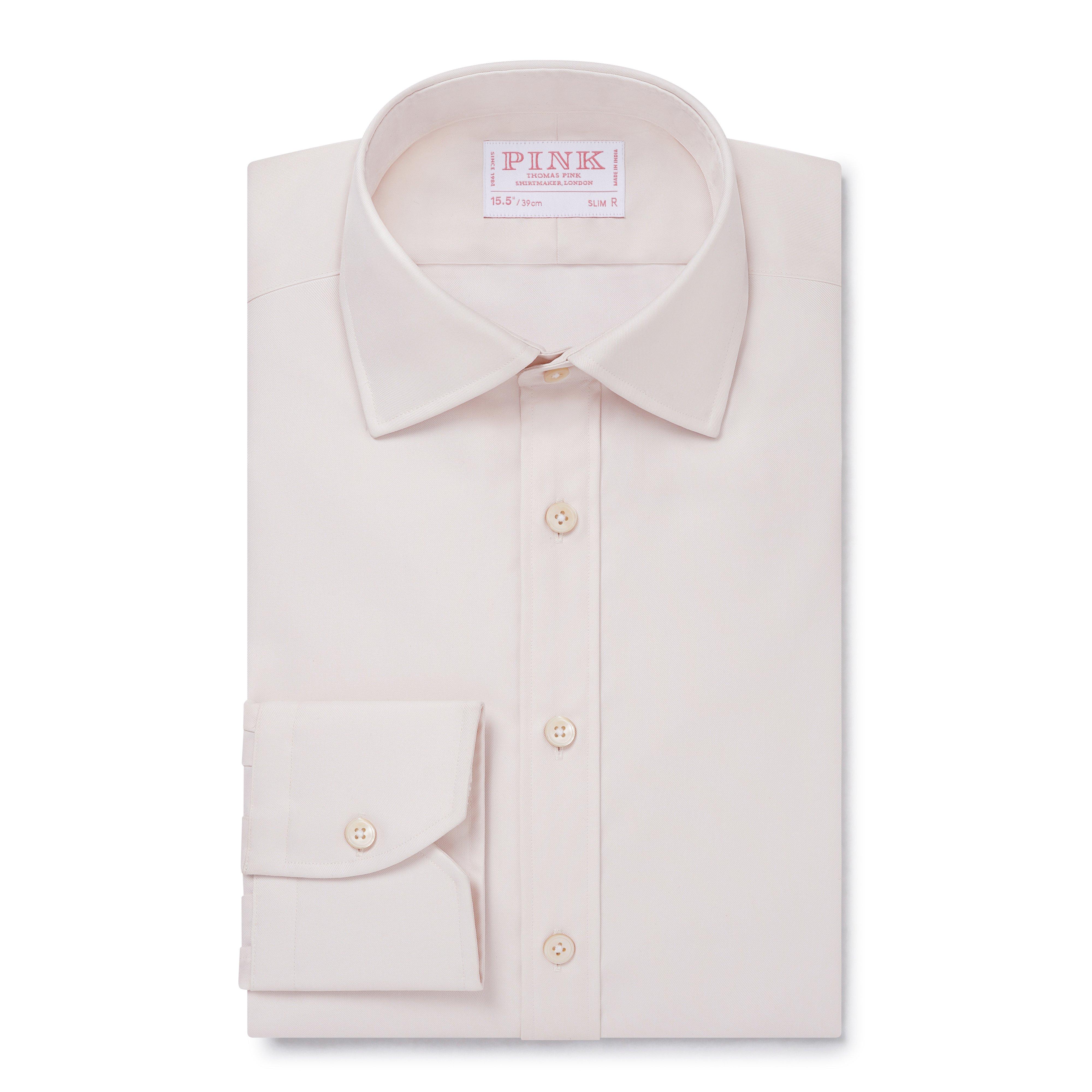 Thomas Pink Slim Fit Formal Cotton Twill Shirt-MALFORD OF LONDON SAVILE ROW MENSWEAR OUTLET