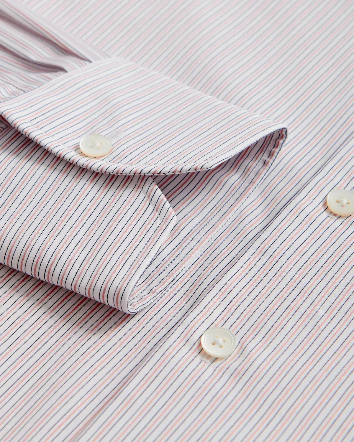 Thomas Pink Slim Fit Formal Fine City Stripe Shirt Pink/Blue-MALFORD OF LONDON SAVILE ROW MENSWEAR OUTLET