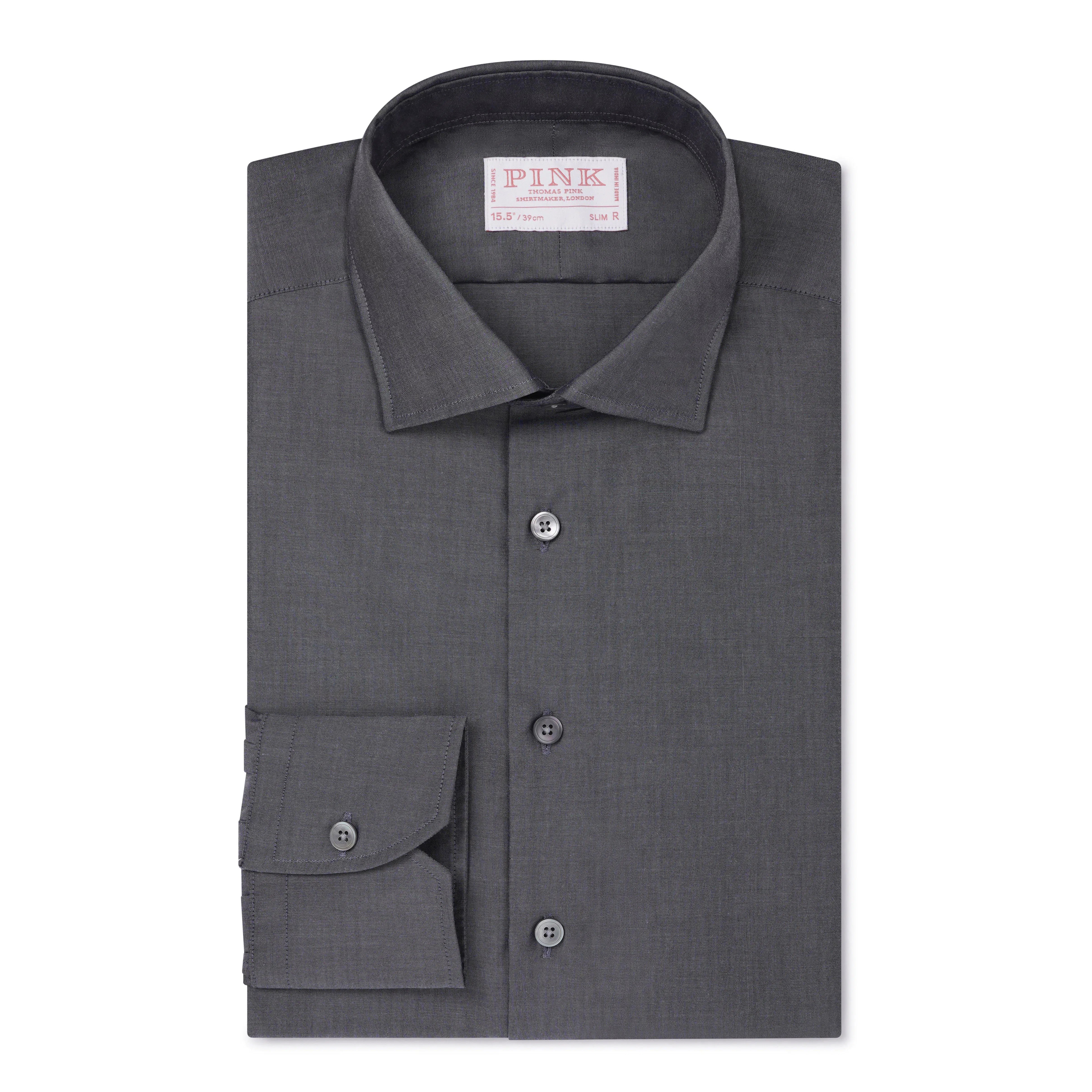 Thomas Pink Slim Fit Formal Lugano Chambray Shirt-MALFORD OF LONDON SAVILE ROW MENSWEAR OUTLET