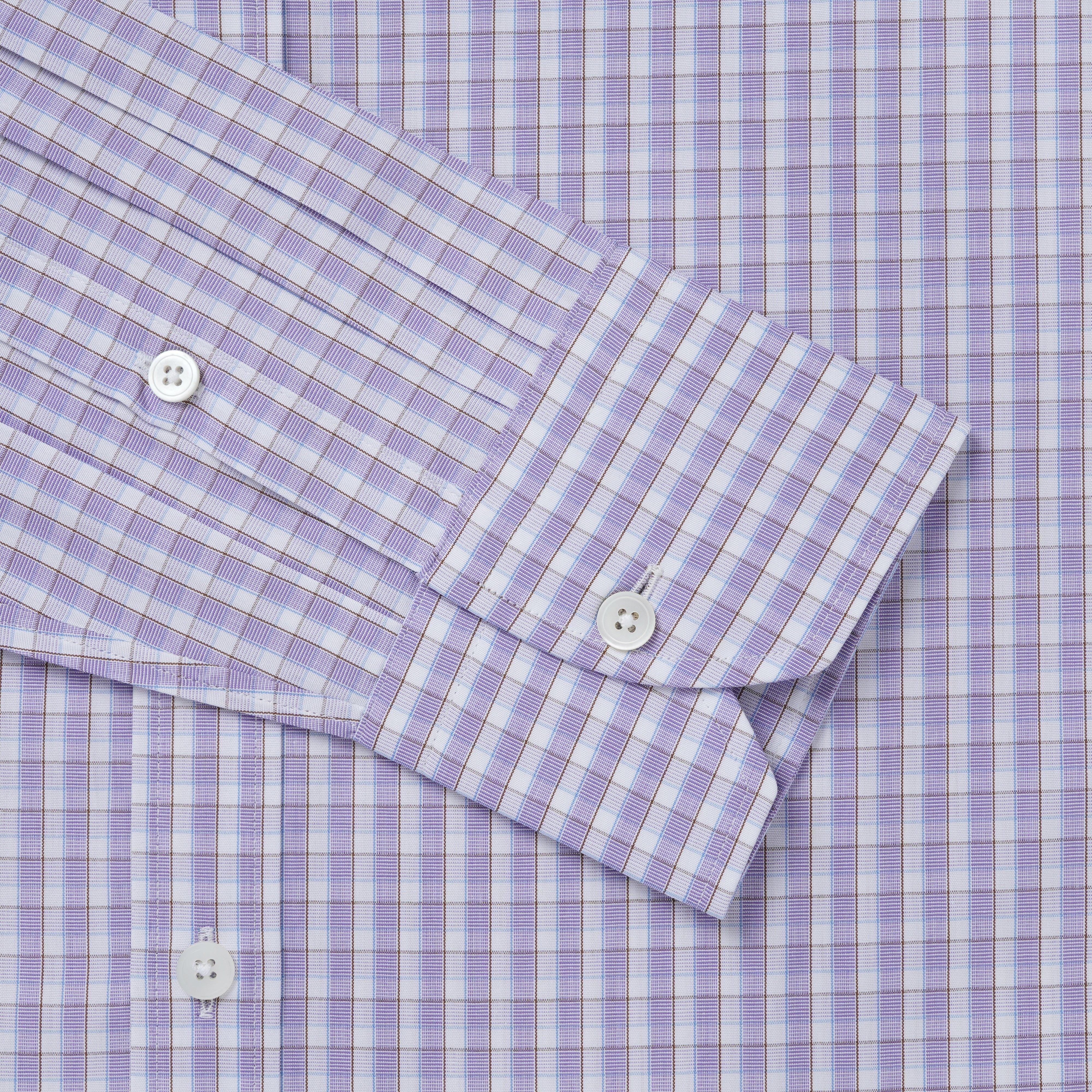 Thomas Pink Slim Fit Formal Multi Graph Check Shirt-MALFORD OF LONDON SAVILE ROW MENSWEAR OUTLET