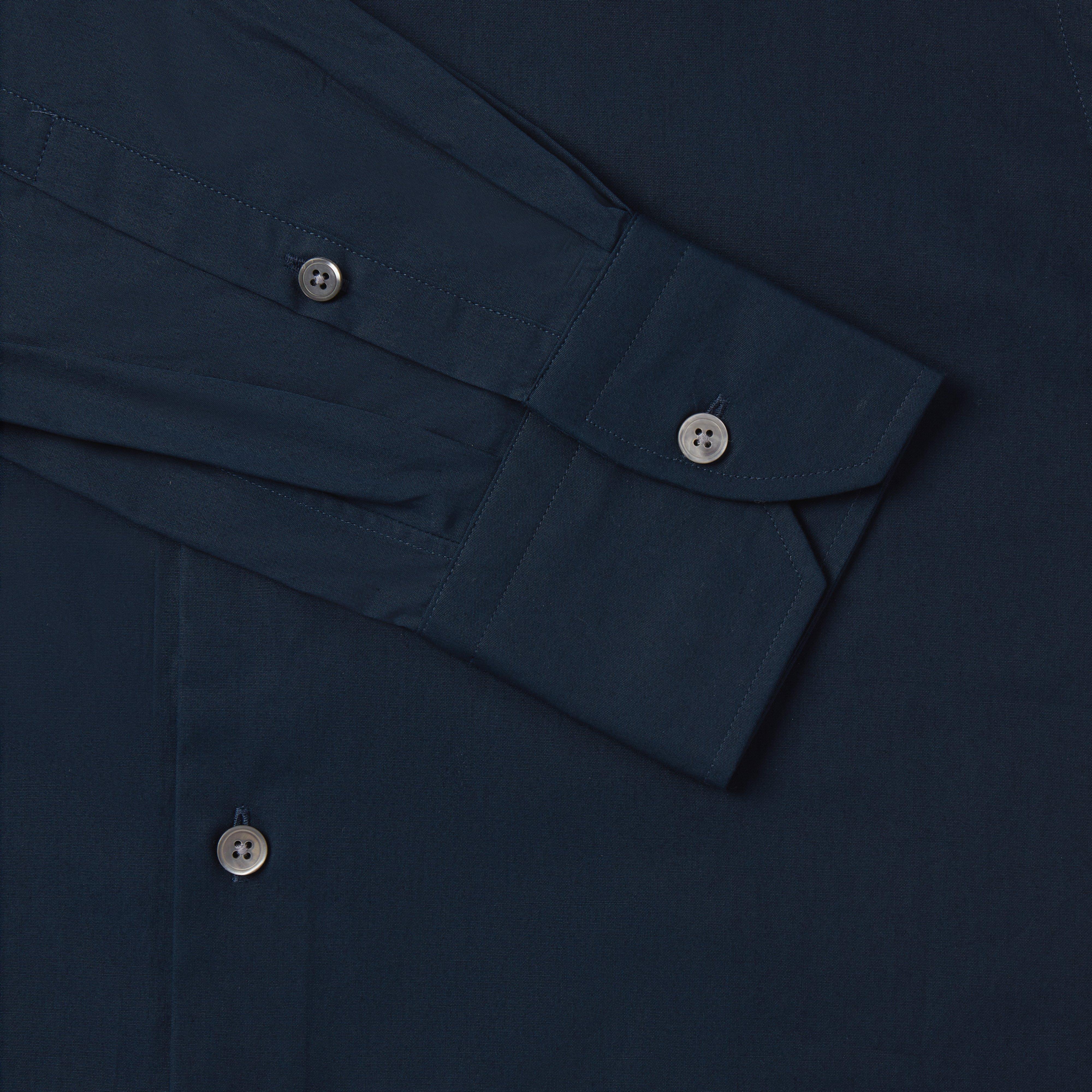 Thomas Pink Slim Fit Formal Plain Washed Cotton Shirt-MALFORD OF LONDON SAVILE ROW MENSWEAR OUTLET