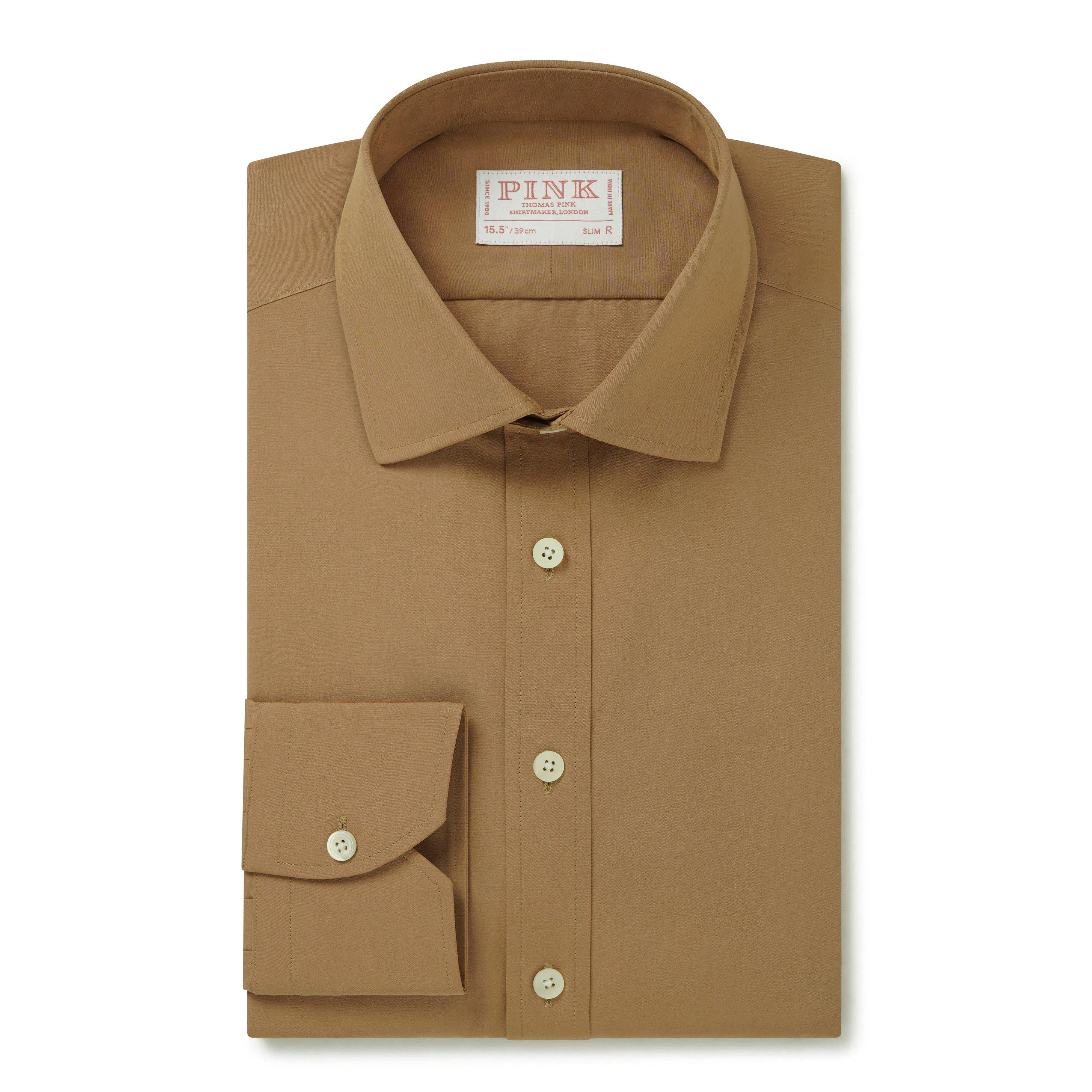 Thomas Pink Slim Fit Formal Soft Finish Poplin Shirt-MALFORD OF LONDON SAVILE ROW MENSWEAR OUTLET