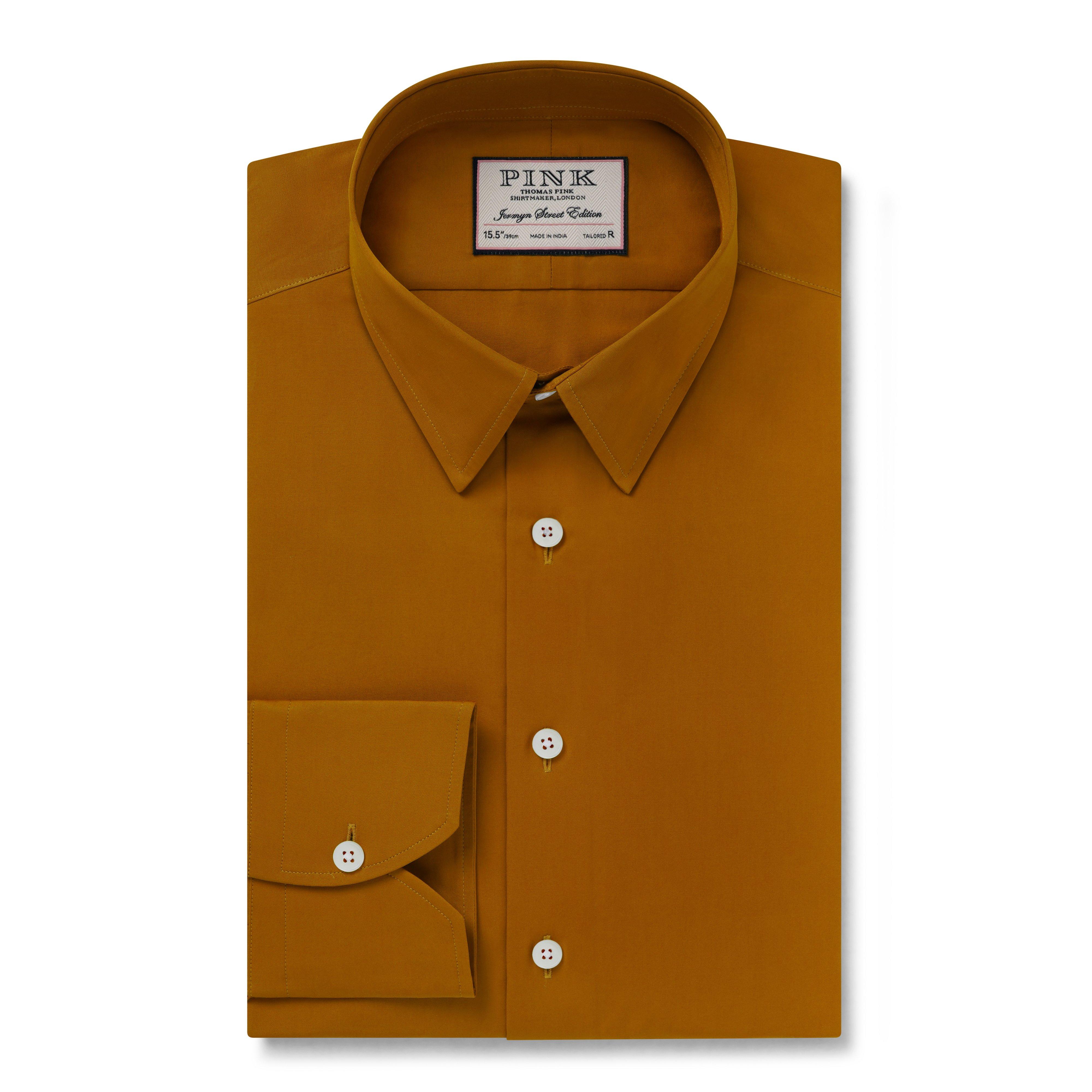 Thomas Pink Slim Fit Formal Solid Colour Shirt-MALFORD OF LONDON SAVILE ROW MENSWEAR OUTLET