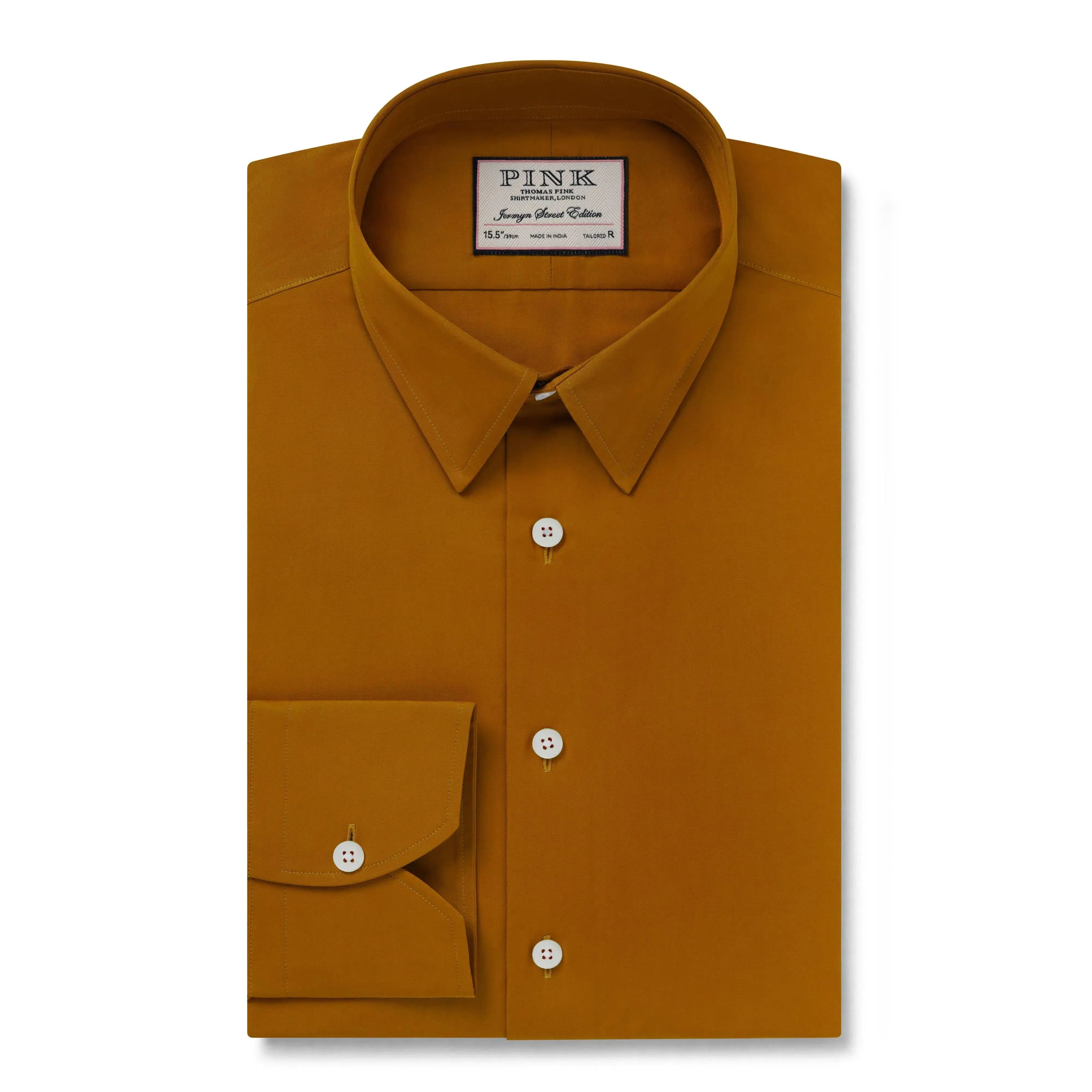 Thomas Pink Slim Fit Formal Solid Colour Shirt-MALFORD OF LONDON SAVILE ROW MENSWEAR OUTLET