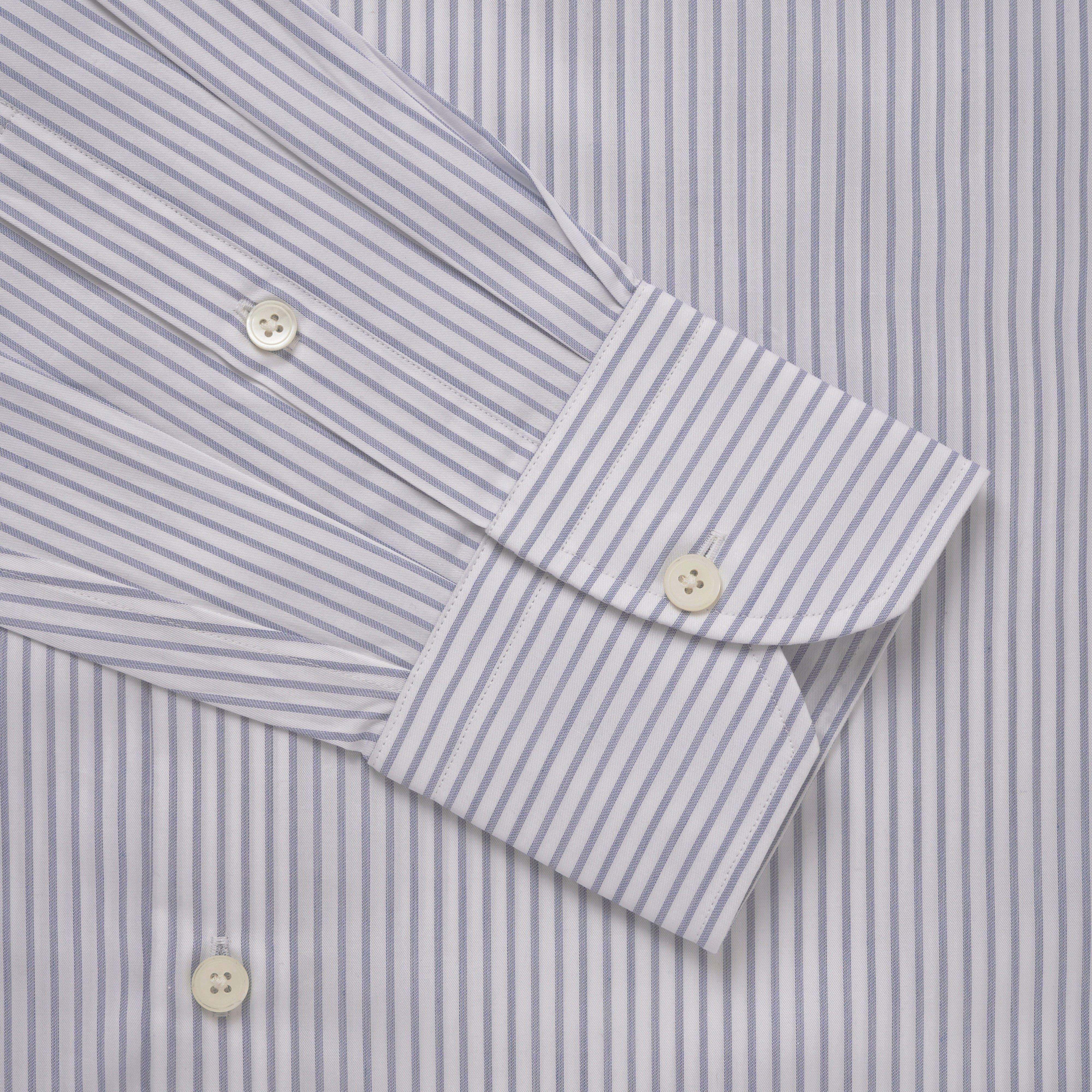 Thomas Pink Slim Fit Formal Stripe Twill Shirt-MALFORD OF LONDON SAVILE ROW MENSWEAR OUTLET