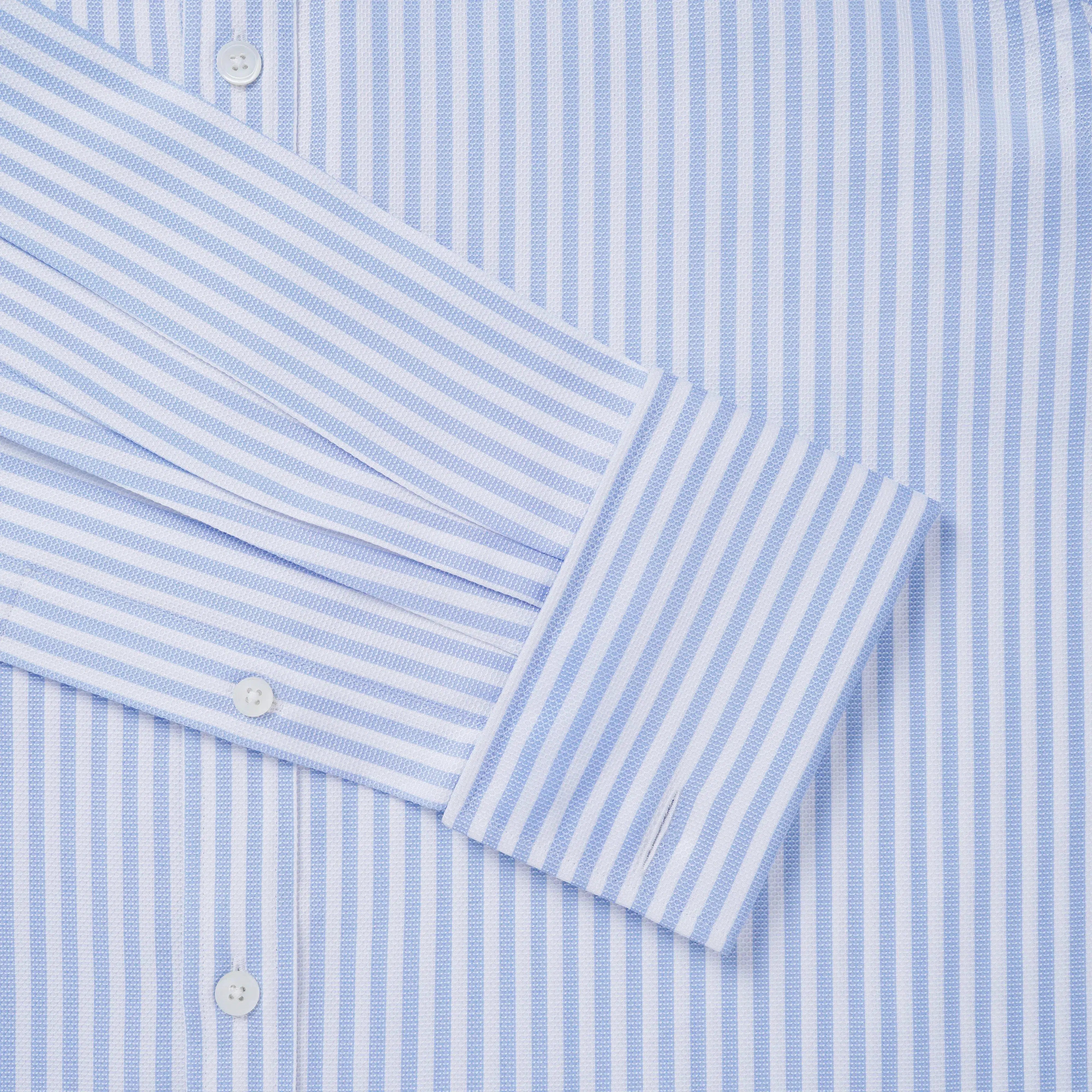 Thomas Pink Slim Fit Formal Striped Dobby Shirt-MALFORD OF LONDON SAVILE ROW MENSWEAR OUTLET