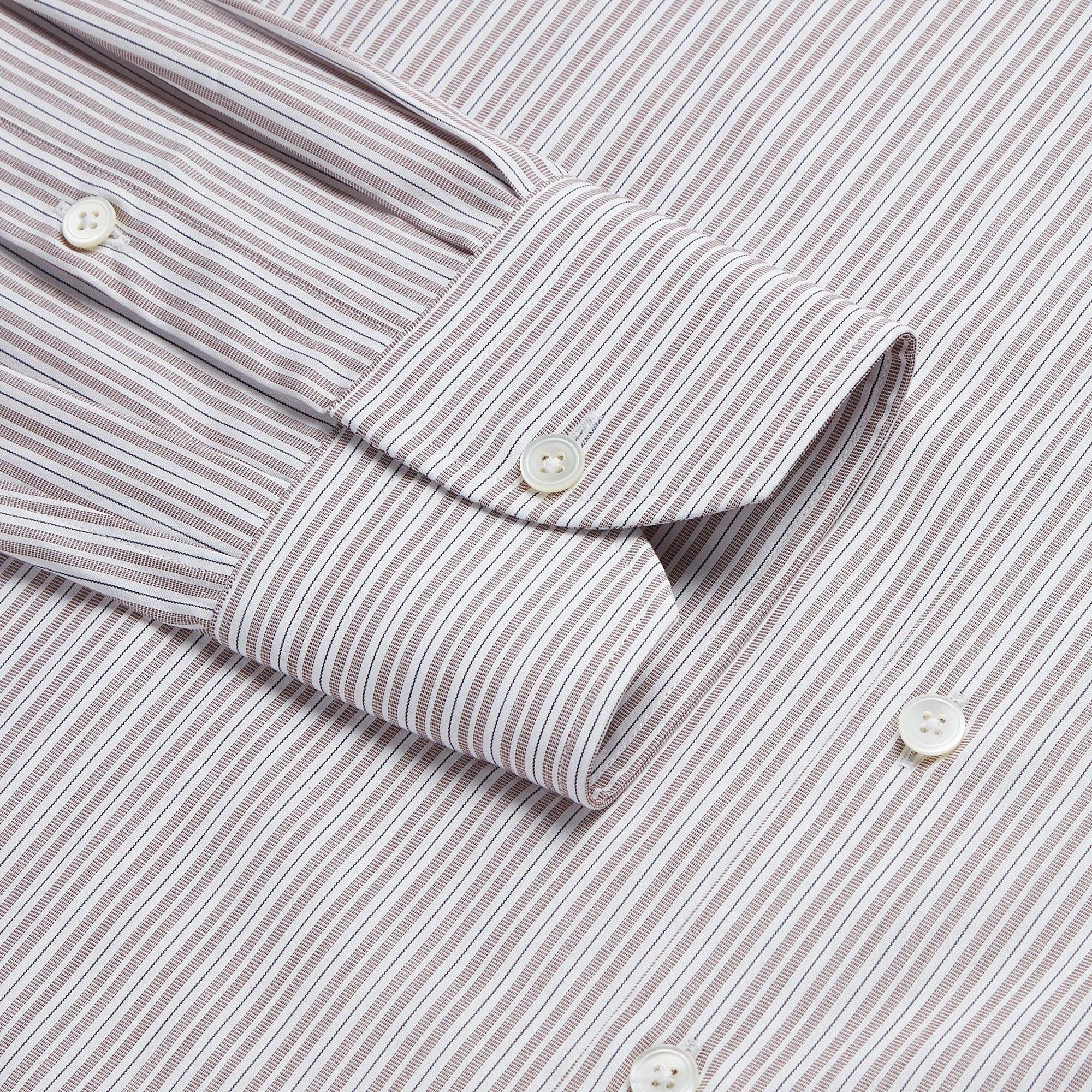 Thomas Pink Slim Fit Formal Supraluxe Dobby Stripe Shirt-MALFORD OF LONDON SAVILE ROW MENSWEAR OUTLET