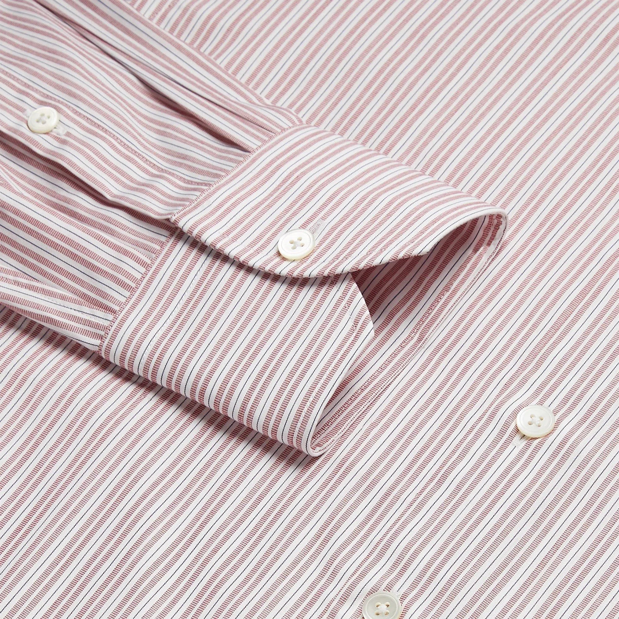 Thomas Pink Slim Fit Formal Supraluxe Dobby Stripe Shirt-MALFORD OF LONDON SAVILE ROW MENSWEAR OUTLET