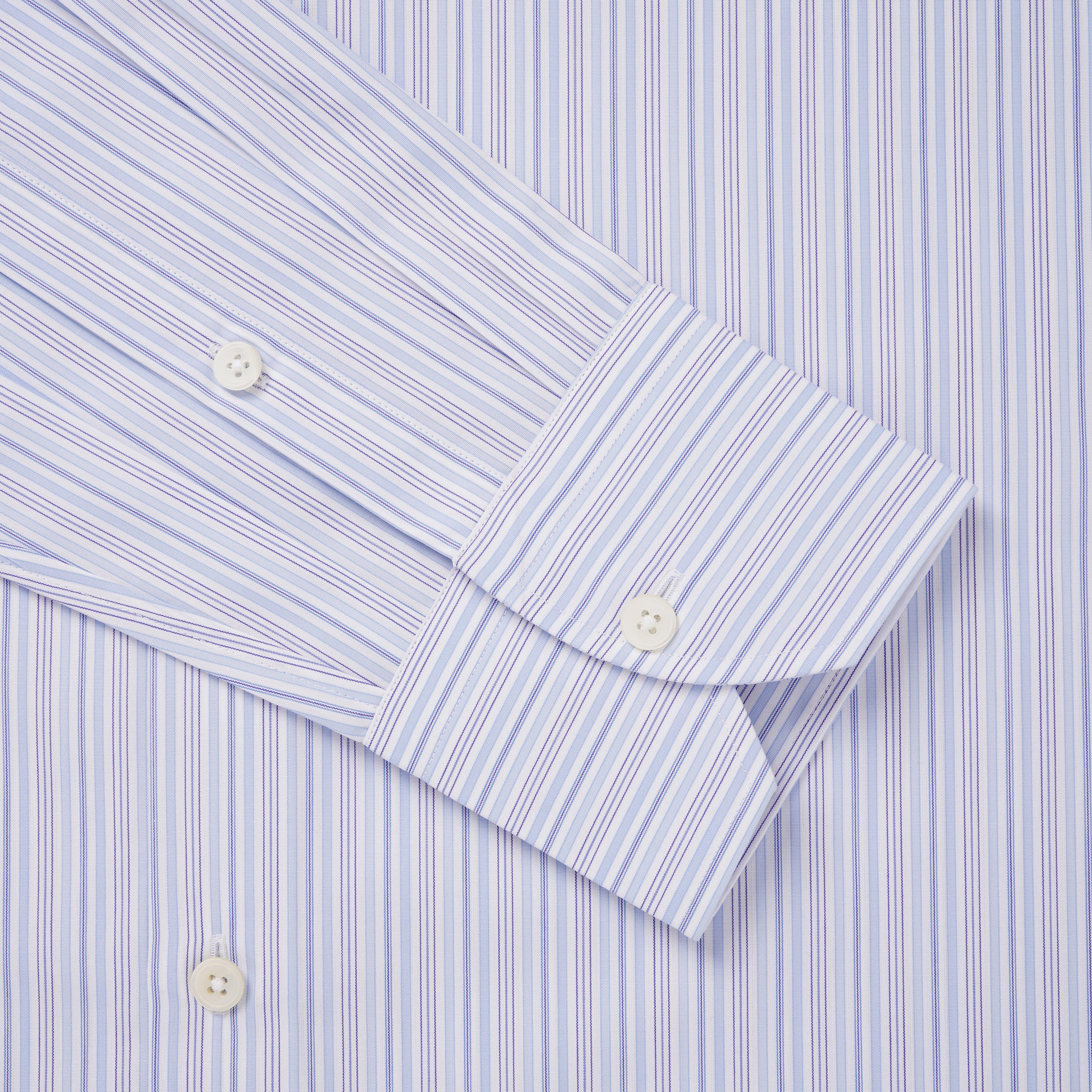 Thomas Pink Slim Fit Formal Supraluxe Multi Stripe Shirt-MALFORD OF LONDON SAVILE ROW MENSWEAR OUTLET