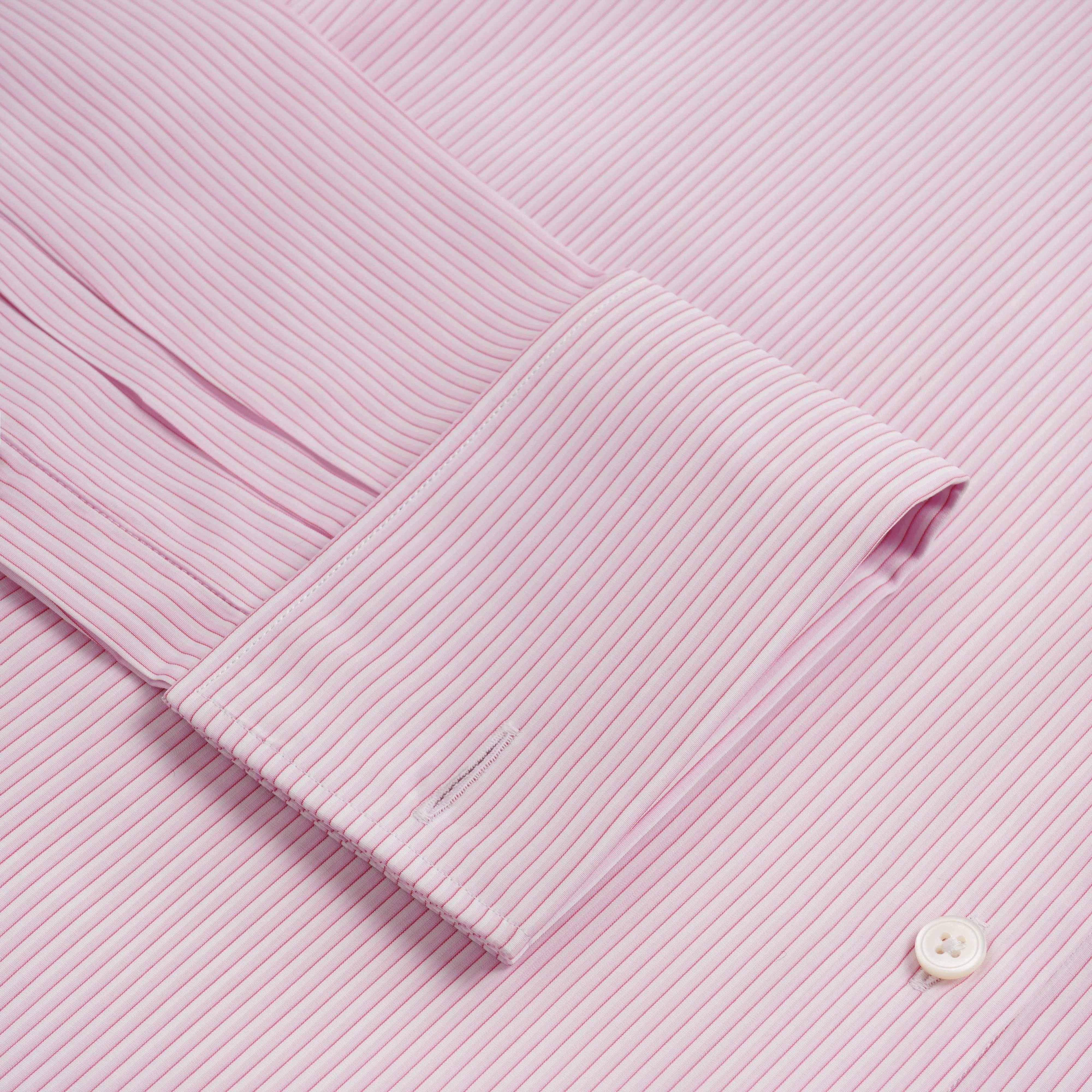 Thomas Pink Slim Fit Formal Two-tone Hairline Stripe Shirt-MALFORD OF LONDON SAVILE ROW MENSWEAR OUTLET