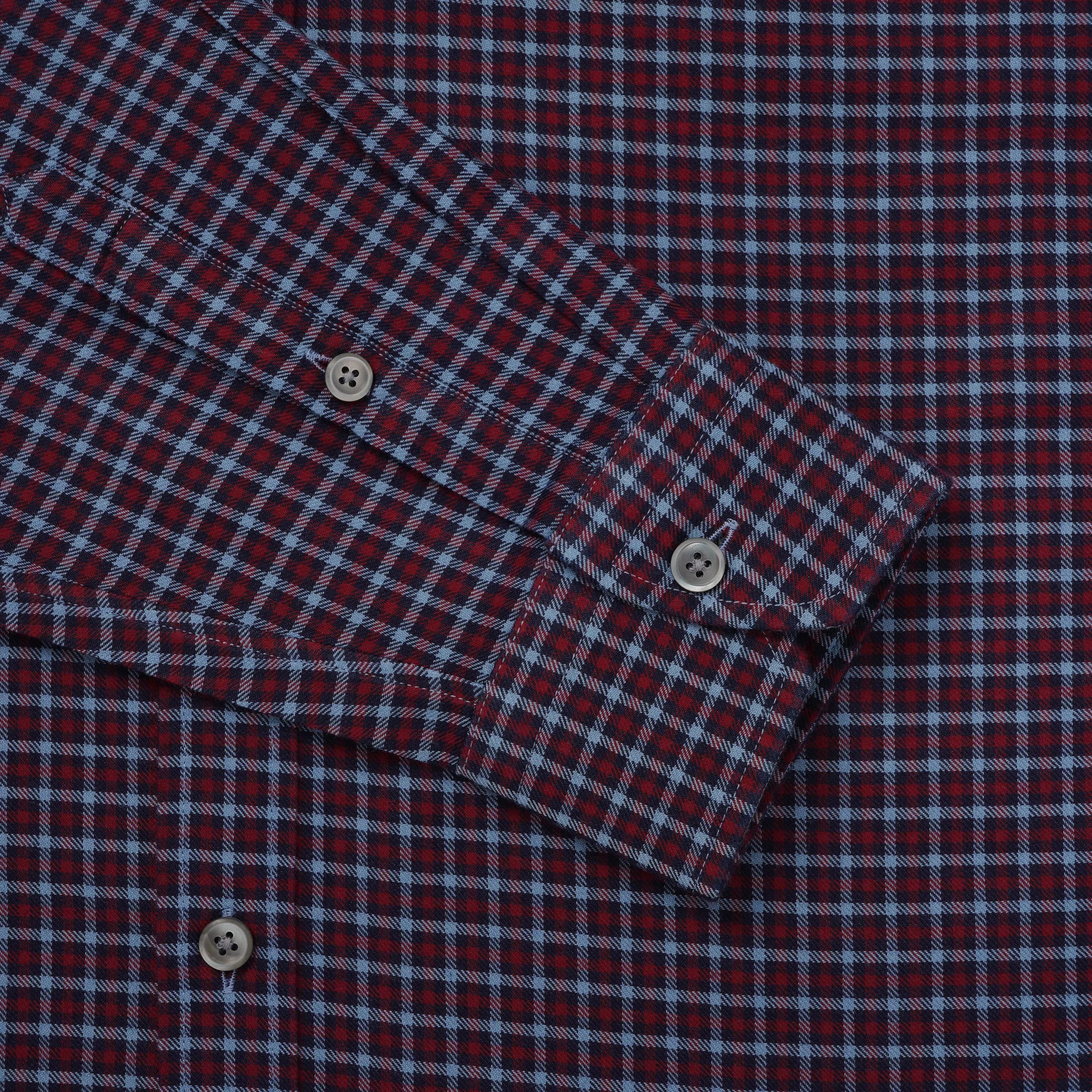 Thomas Pink Slim Fit Smart Casual Brushed Cotton Check Shirt-MALFORD OF LONDON SAVILE ROW MENSWEAR OUTLET