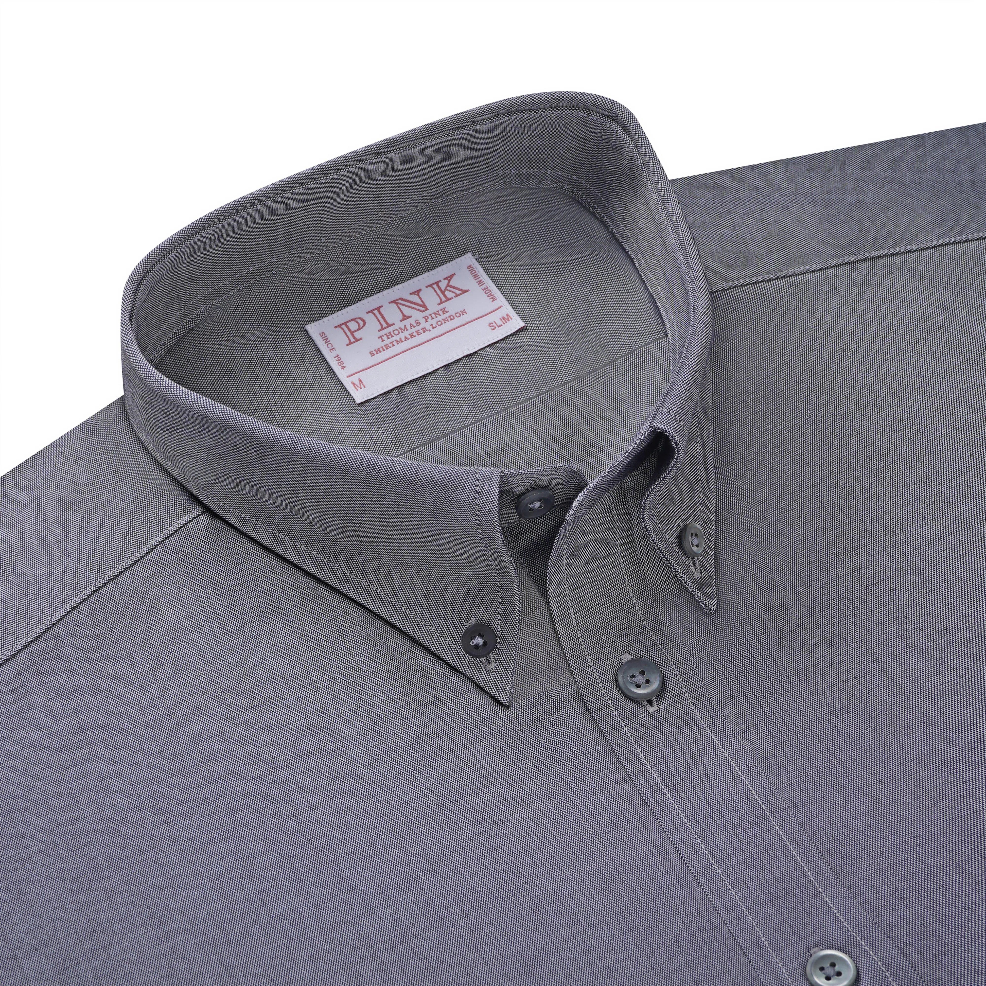 Thomas Pink Slim Fit Smart Casual Panama Cotton Shirt-MALFORD OF LONDON SAVILE ROW MENSWEAR OUTLET