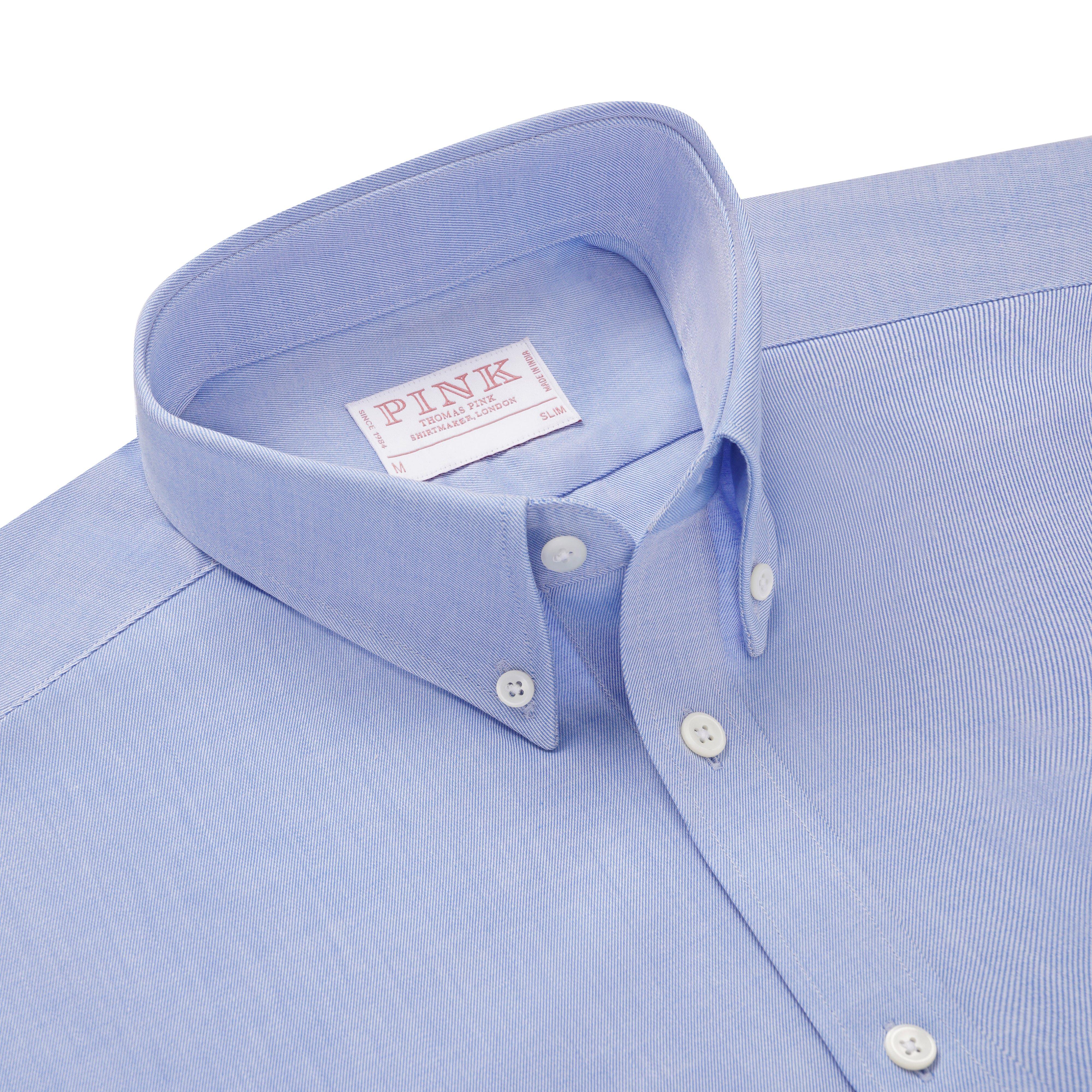 Thomas Pink Slim Fit Smart Casual Superfine Twill Shirt-MALFORD OF LONDON SAVILE ROW MENSWEAR OUTLET