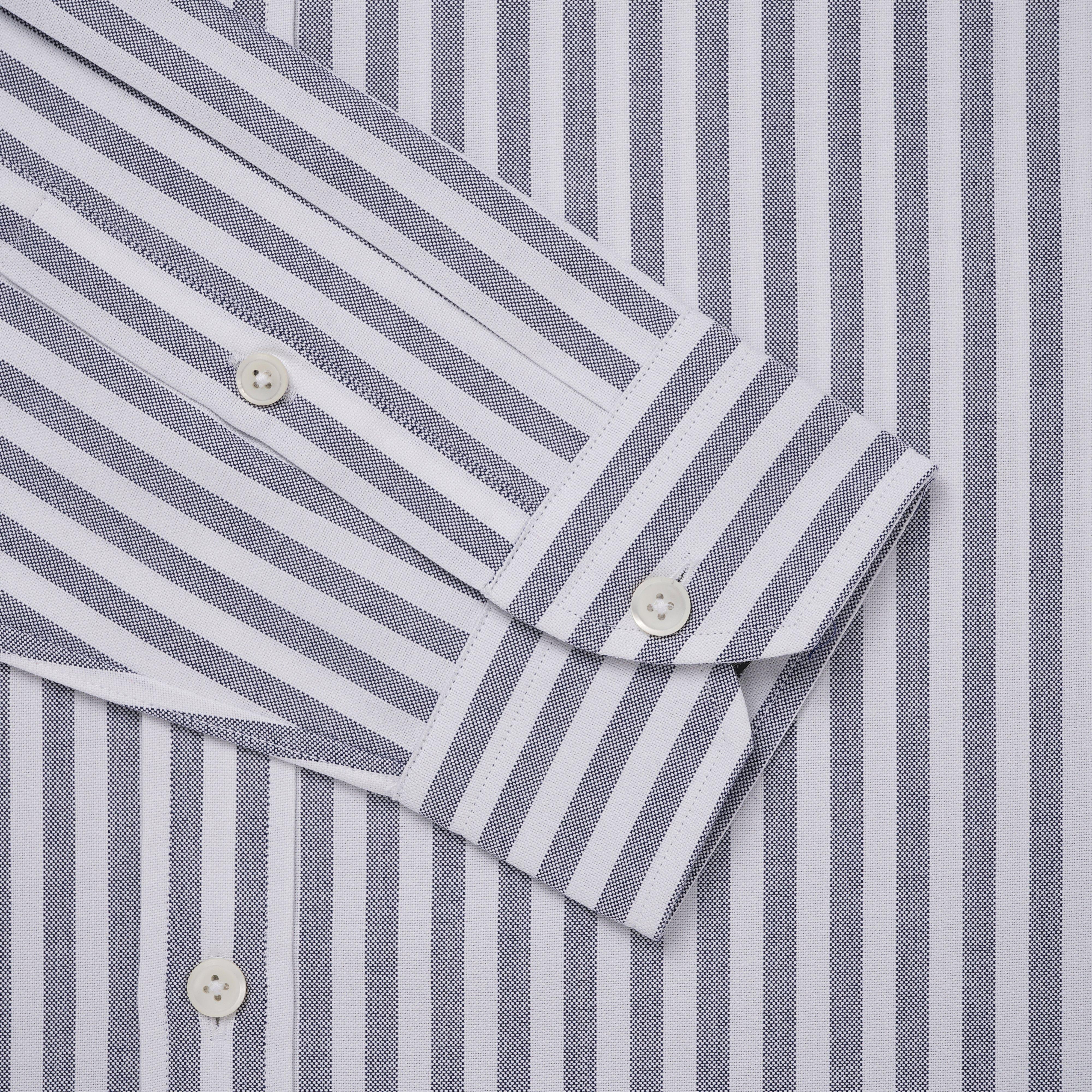 Thomas Pink Slim Fit Smart Casual Woven Stripe Shirt-MALFORD OF LONDON SAVILE ROW MENSWEAR OUTLET