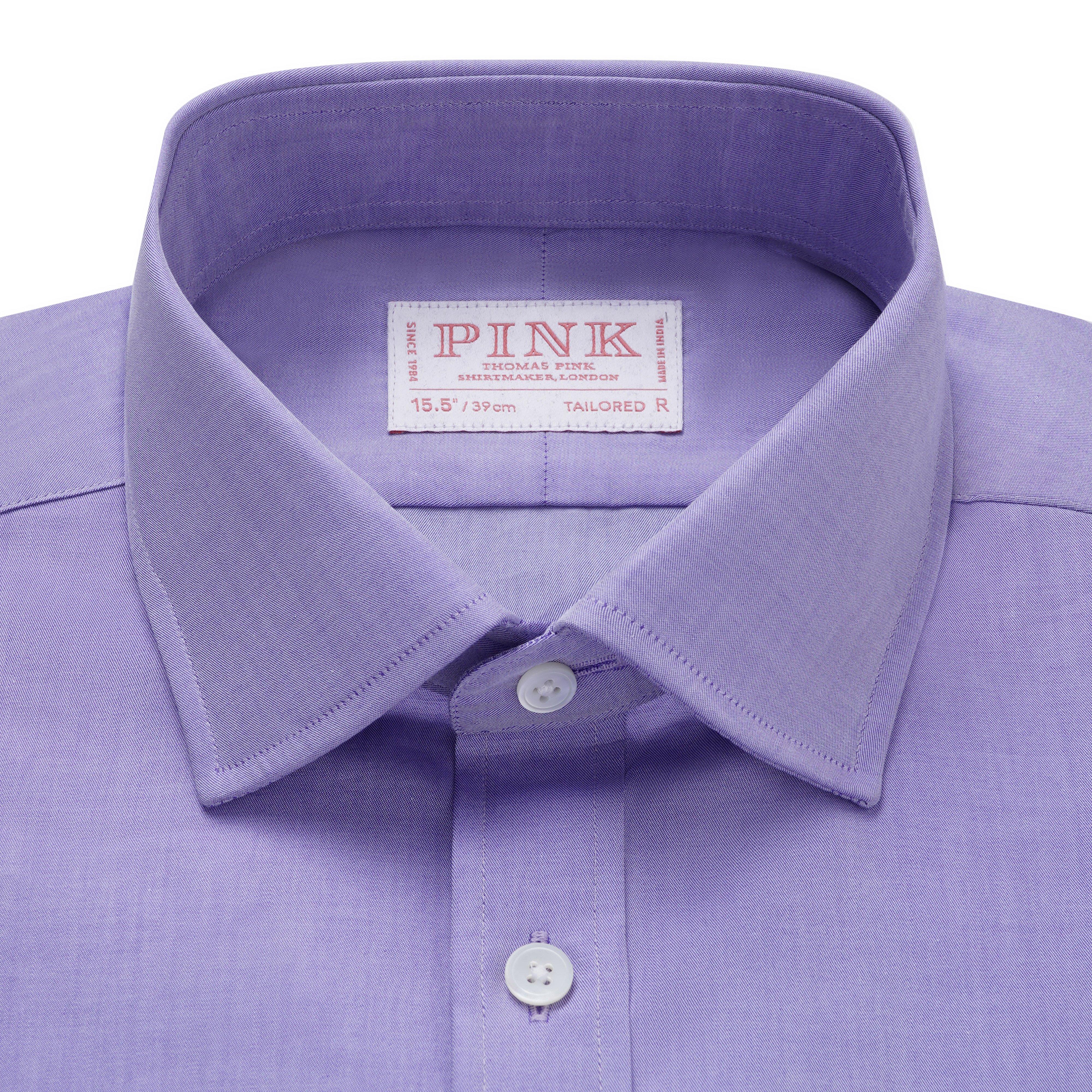 Thomas Pink Tailored Fit Formal Chambray Twill Shirt-MALFORD OF LONDON SAVILE ROW MENSWEAR OUTLET