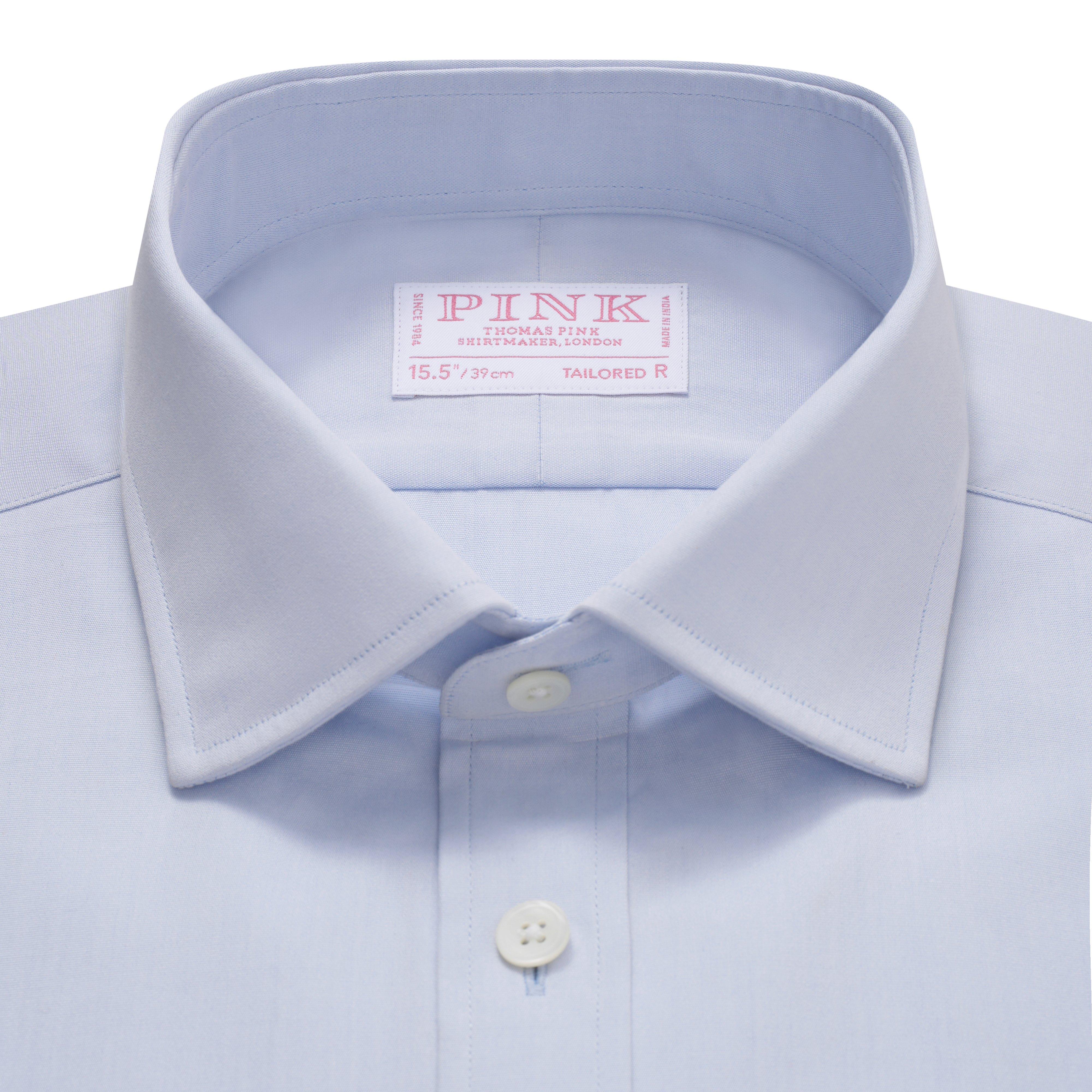 Thomas Pink Tailored Fit Formal Cotton Chambray Shirt-MALFORD OF LONDON SAVILE ROW MENSWEAR OUTLET