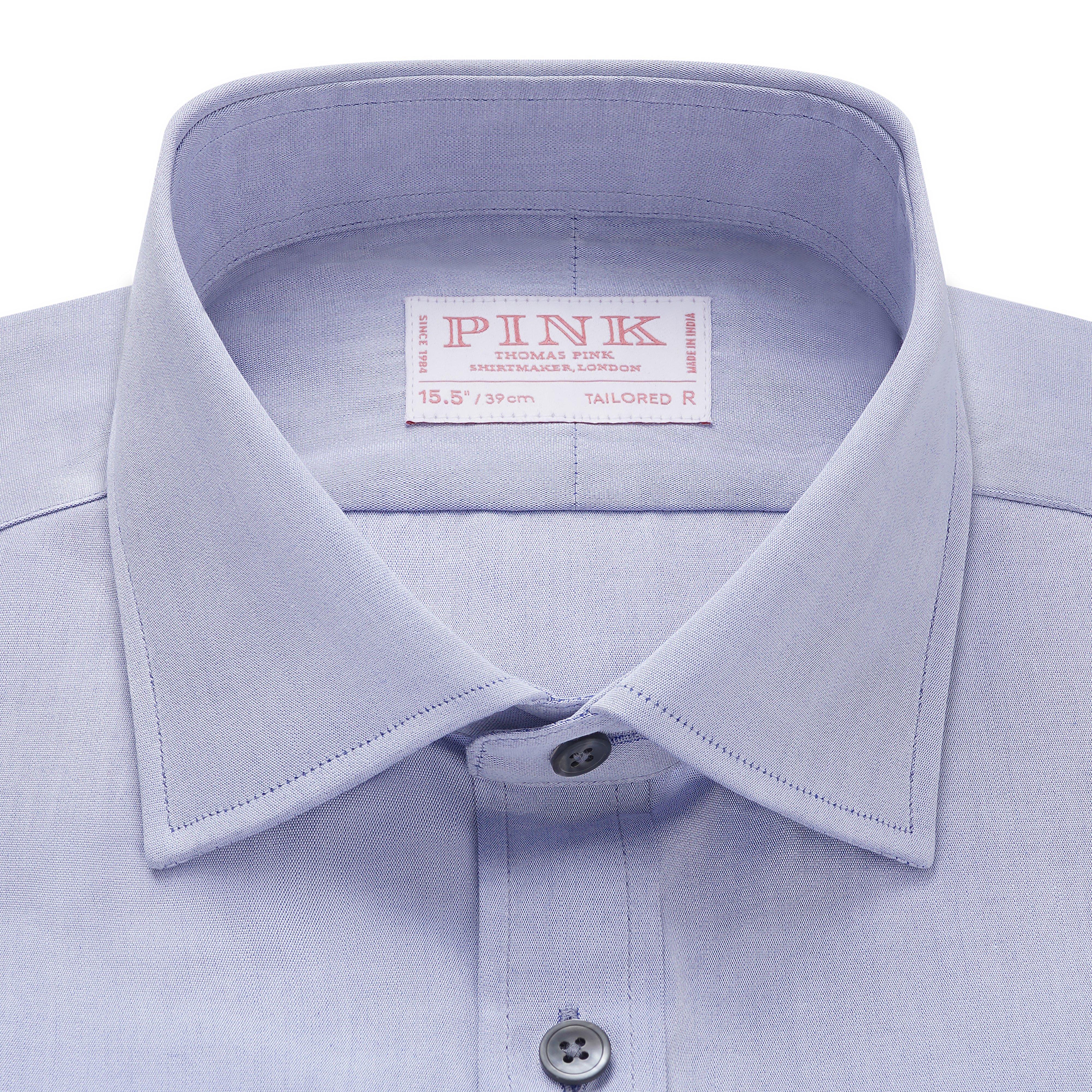 Thomas Pink Tailored Fit Formal Cotton Chambray Shirt-MALFORD OF LONDON SAVILE ROW MENSWEAR OUTLET