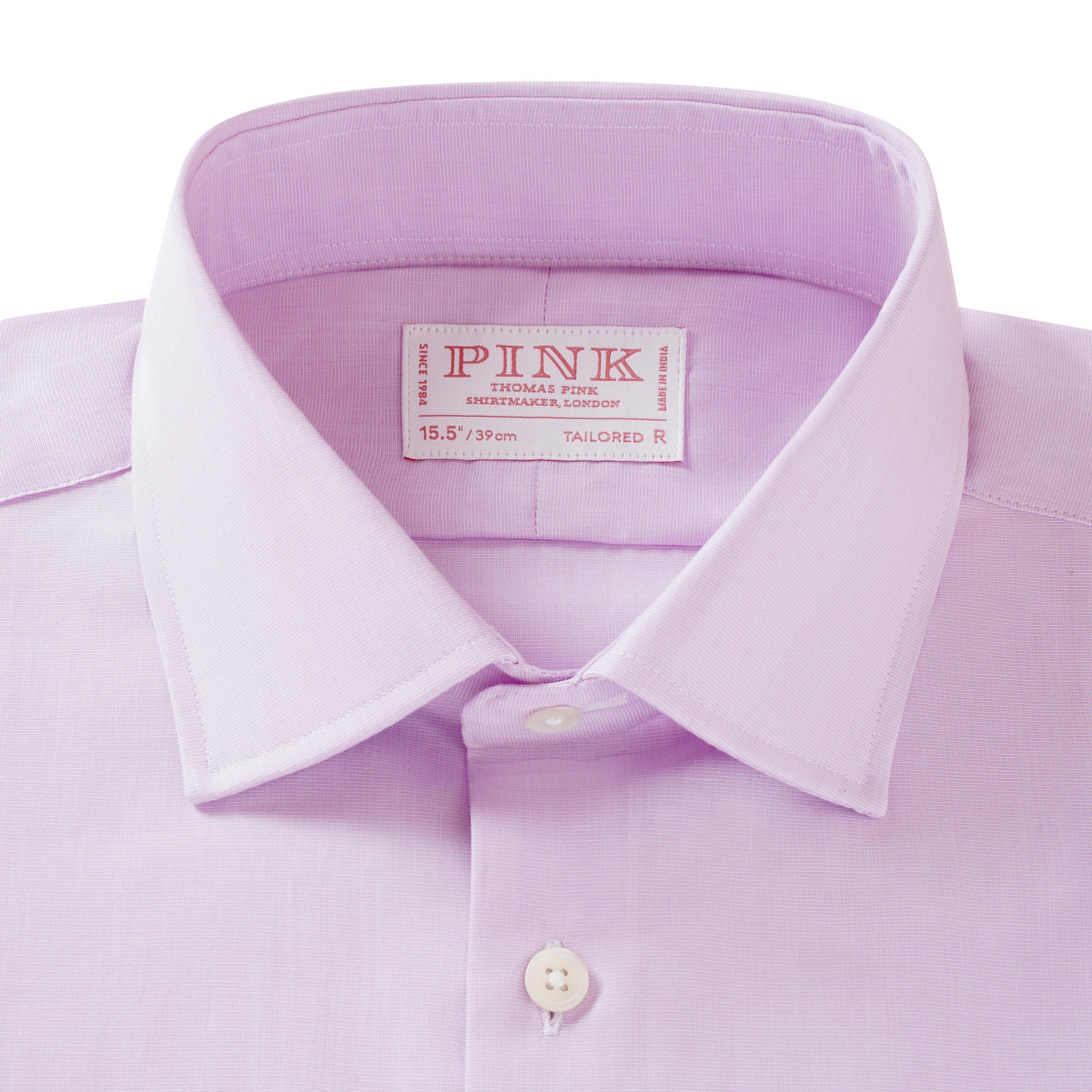 Thomas Pink Tailored Fit Formal End on End Shirt-MALFORD OF LONDON SAVILE ROW MENSWEAR OUTLET