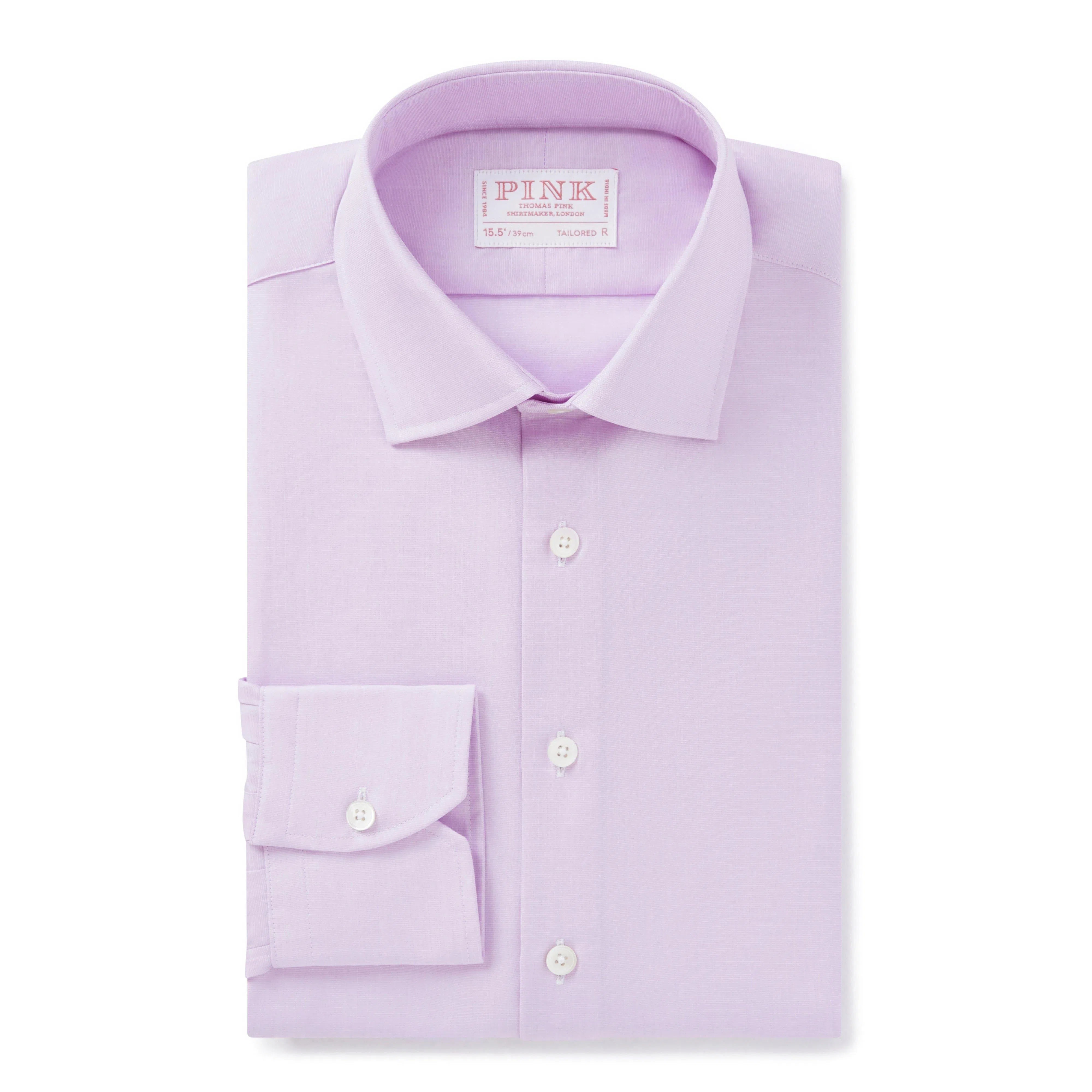 Thomas Pink Tailored Fit Formal End on End Shirt-MALFORD OF LONDON SAVILE ROW MENSWEAR OUTLET