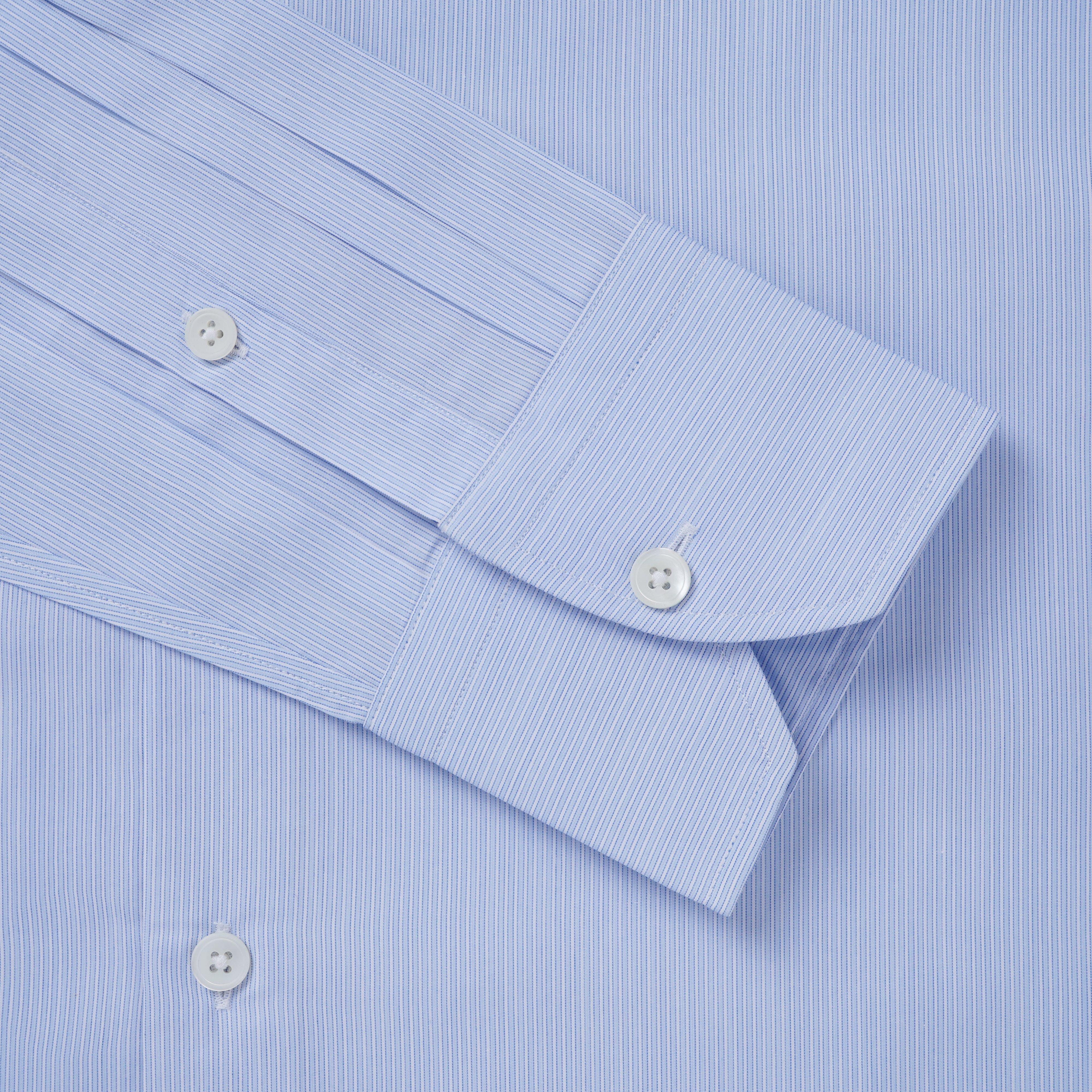 Thomas Pink Tailored Fit Formal Fine Stripe Shirt-MALFORD OF LONDON SAVILE ROW MENSWEAR OUTLET