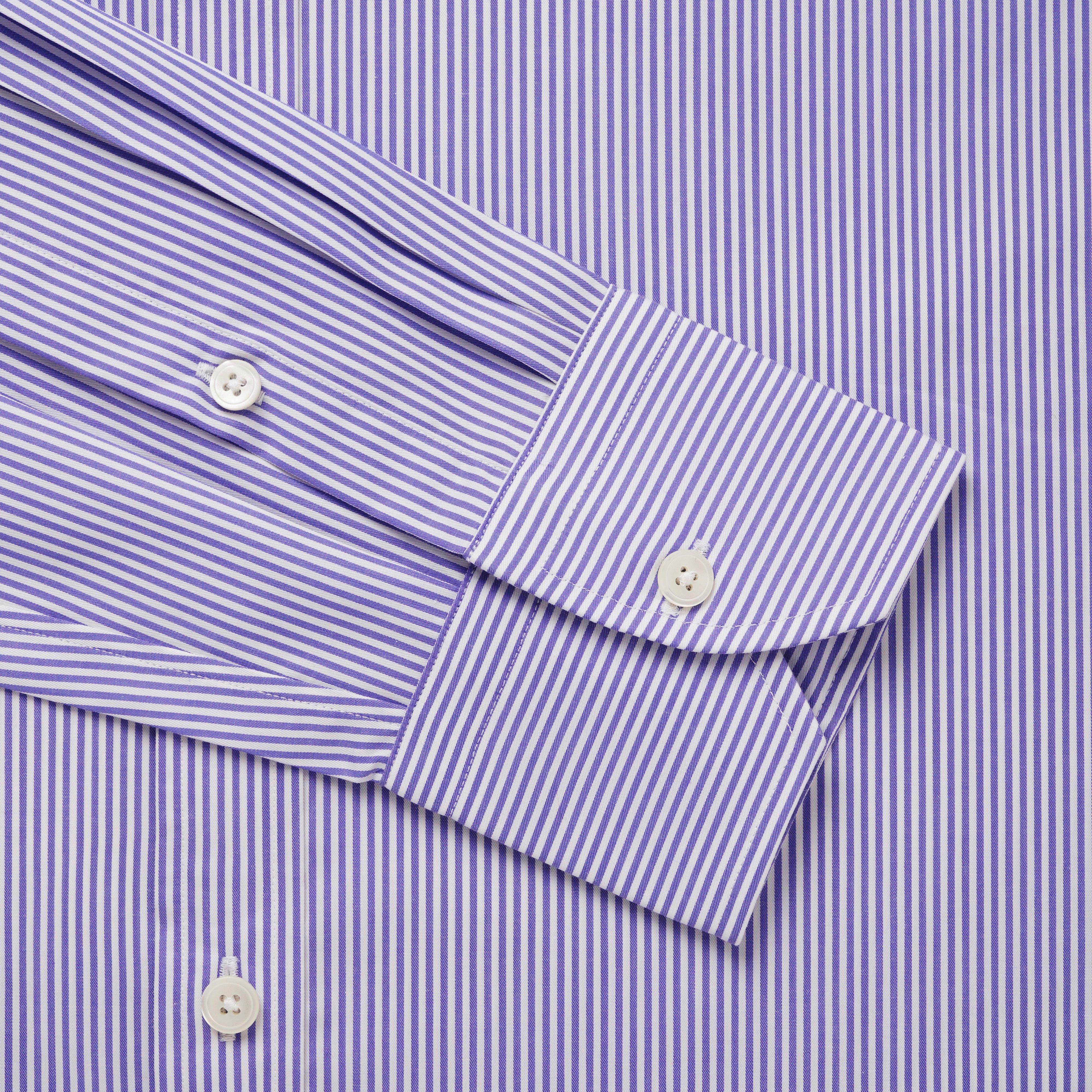 Thomas Pink Tailored Fit Formal Fine Twill Stripe Shirt-MALFORD OF LONDON SAVILE ROW MENSWEAR OUTLET