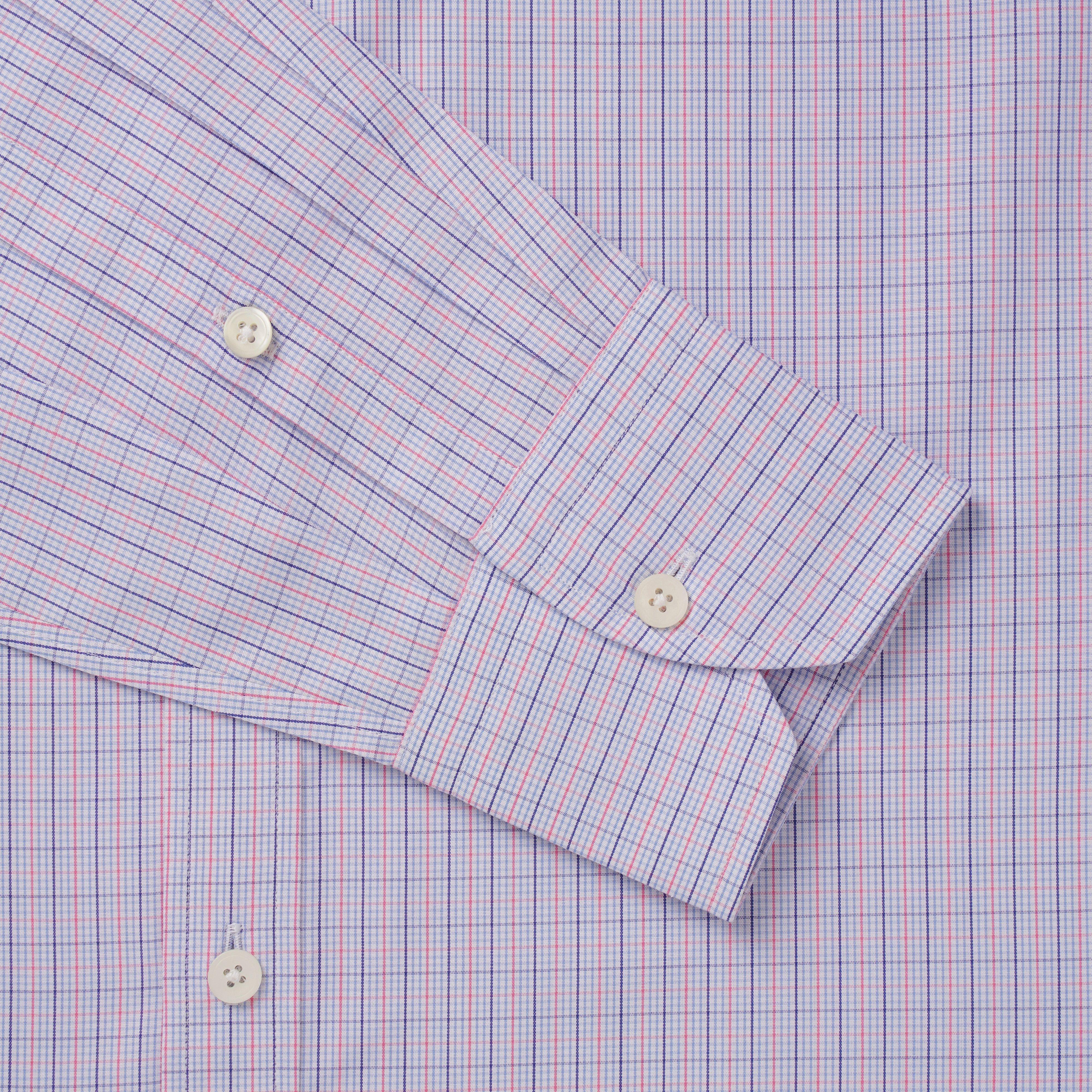 Thomas Pink Tailored Fit Formal Hairline Stripe Shirt-MALFORD OF LONDON SAVILE ROW MENSWEAR OUTLET