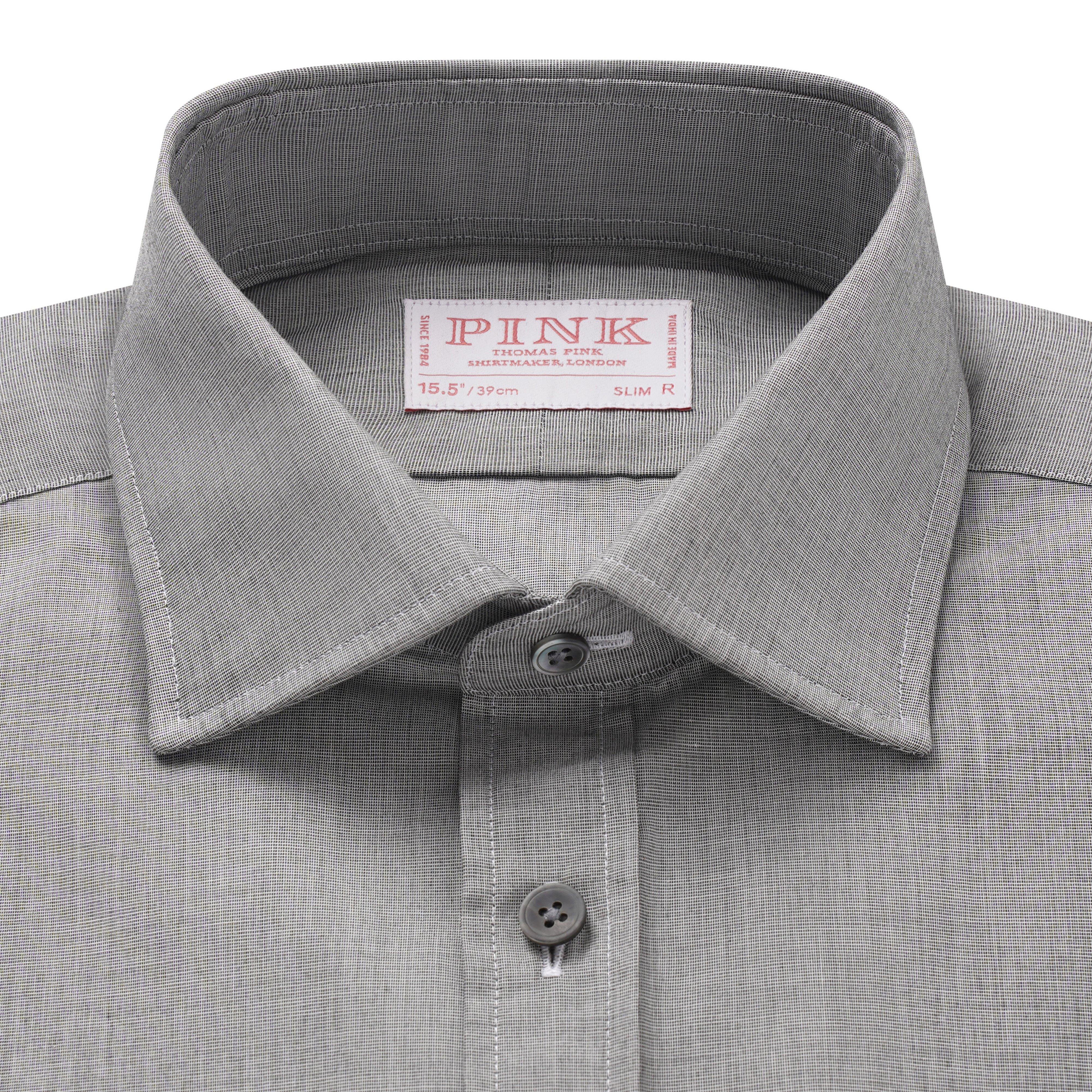 Thomas Pink Tailored Fit Formal Micro Check Shirt-MALFORD OF LONDON SAVILE ROW MENSWEAR OUTLET