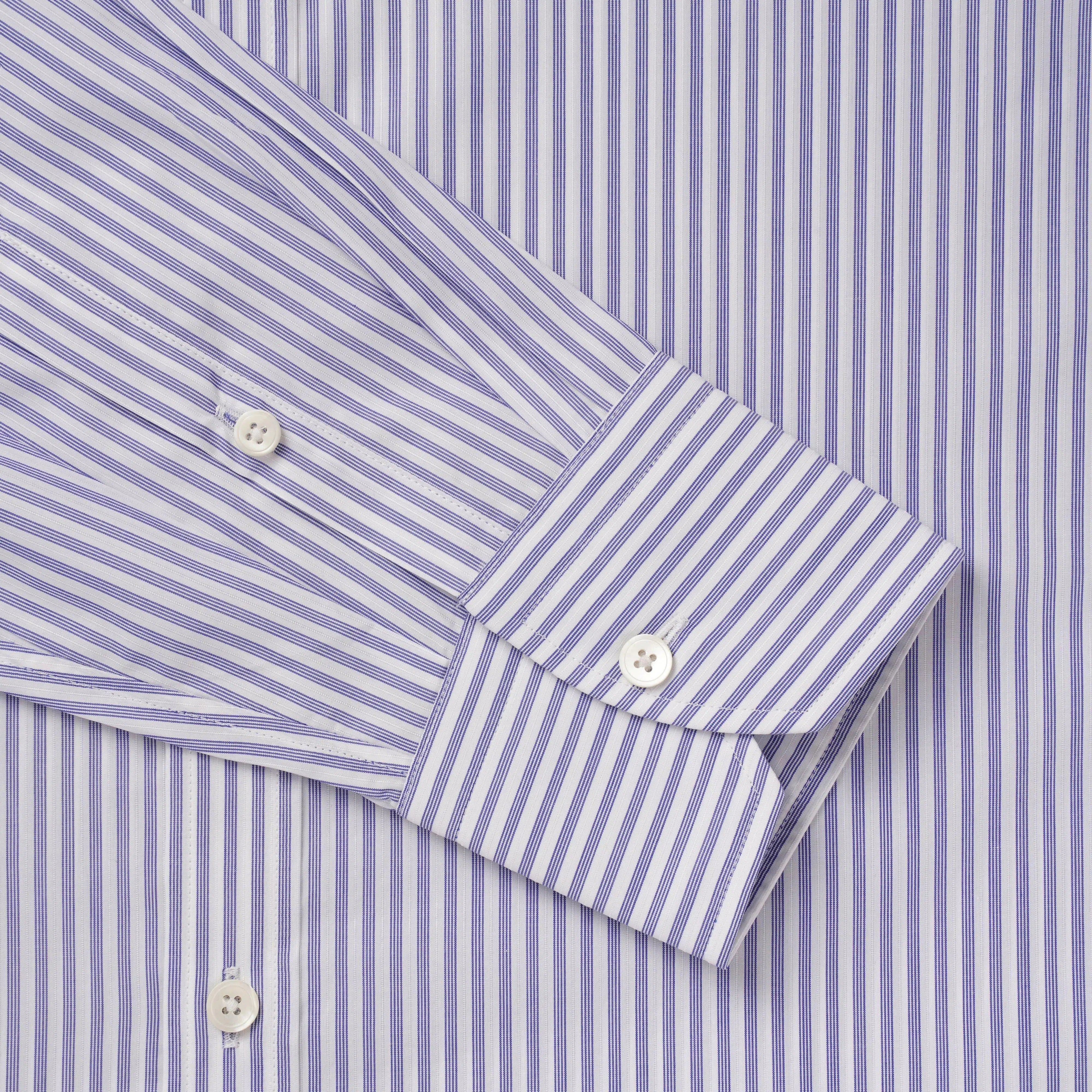 Thomas Pink Tailored Fit Formal Multi Dobby Stripe Shirt-MALFORD OF LONDON SAVILE ROW MENSWEAR OUTLET