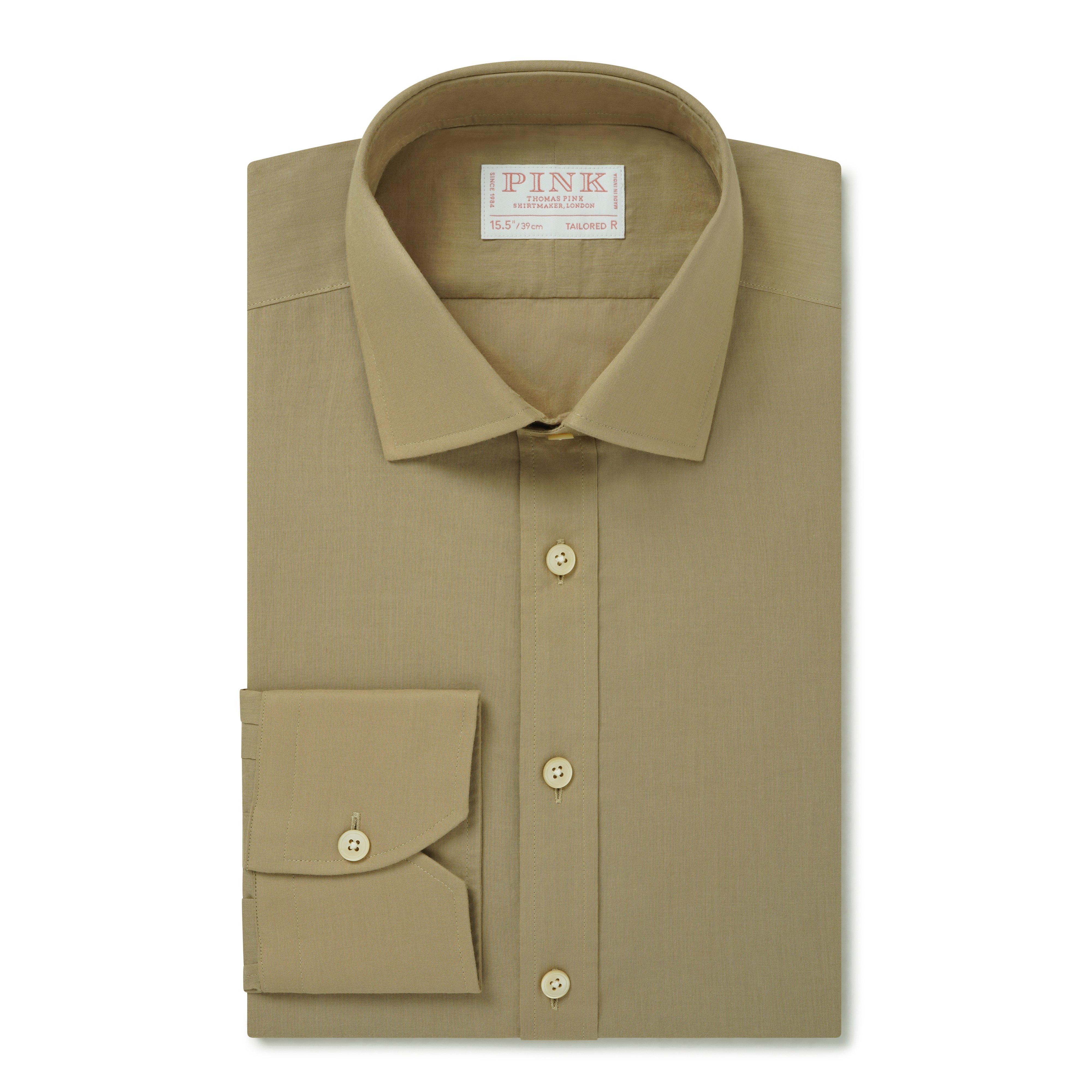 Thomas Pink Tailored Fit Formal Mussoletta Cotton Shirt-MALFORD OF LONDON SAVILE ROW MENSWEAR OUTLET